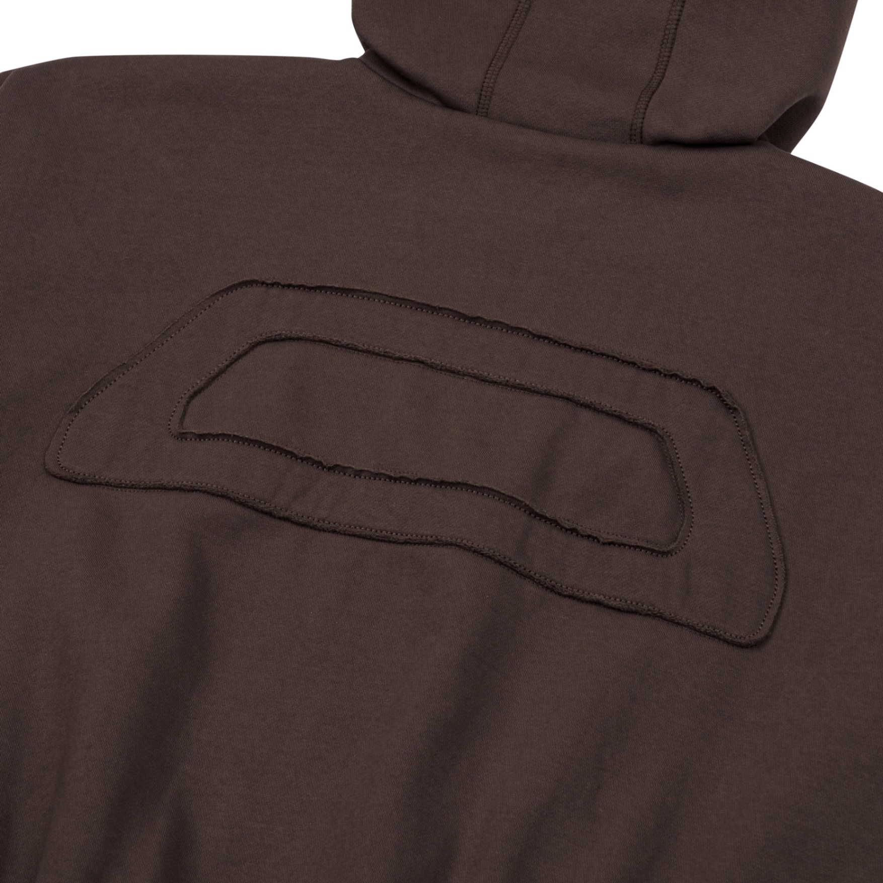 BEUTER® REVERSIBLE SILK ELBOW PATCH HOODIE - BROWN
