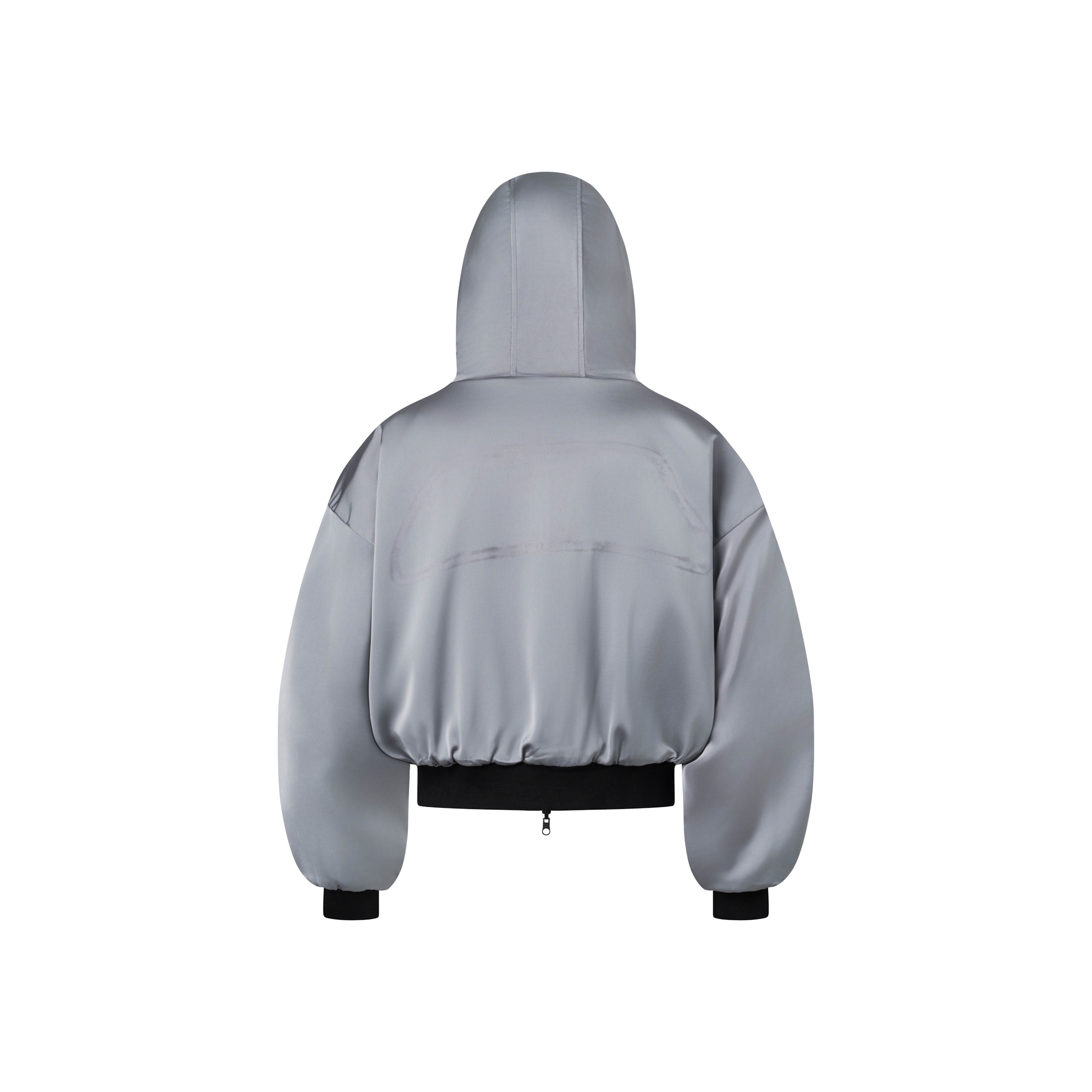 BEUTER® REVERSIBLE SILK ELBOW PATCH HOODIE - BLACK