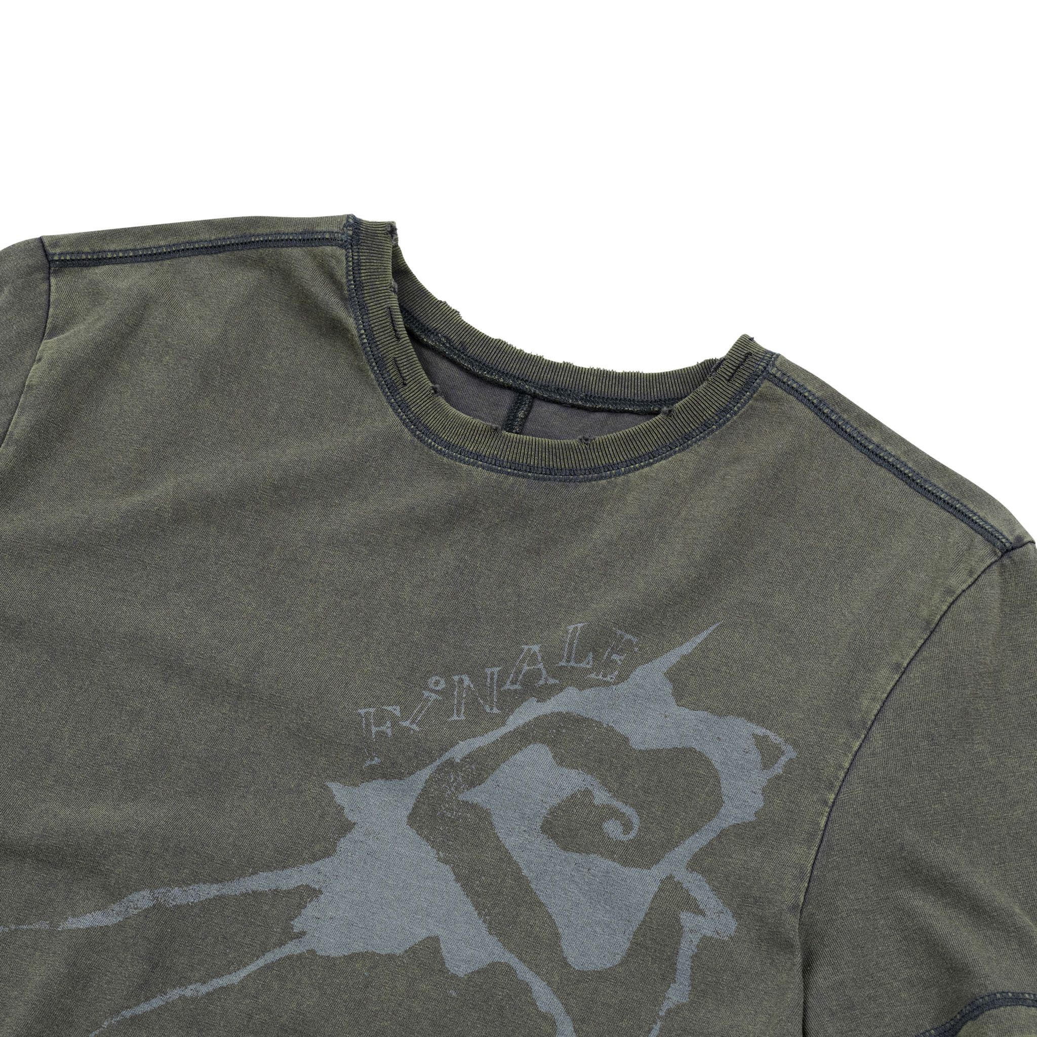 BEUTER® MS DISTRESSED ‘Finale Ink Splash’ T-SHIRT - DARK GREY