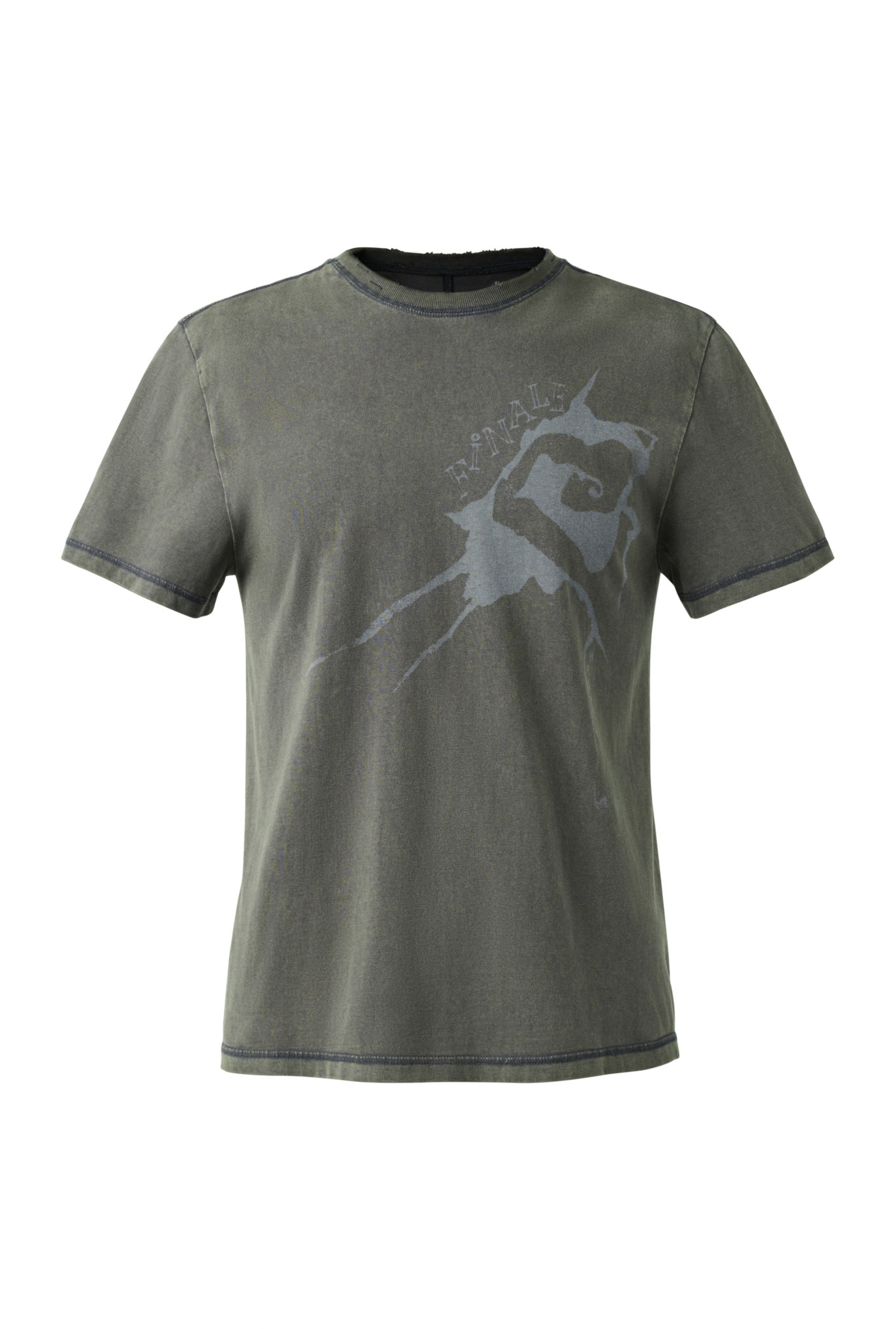 BEUTER® MS DISTRESSED ‘Finale Ink Splash’ T-SHIRT - DARK GREY