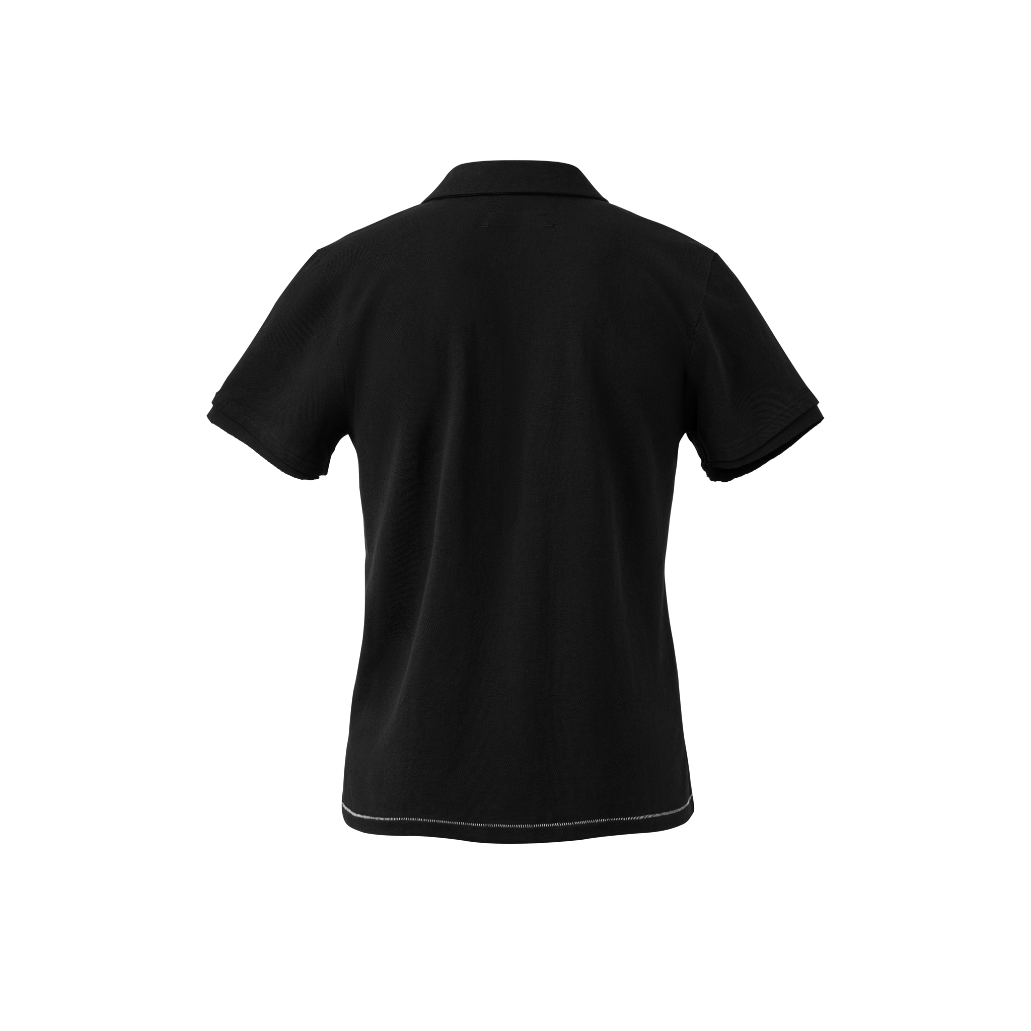 BEUTER® MS EMBROIDERED ‘Spiral Label’ SLIM POLO - BLACK