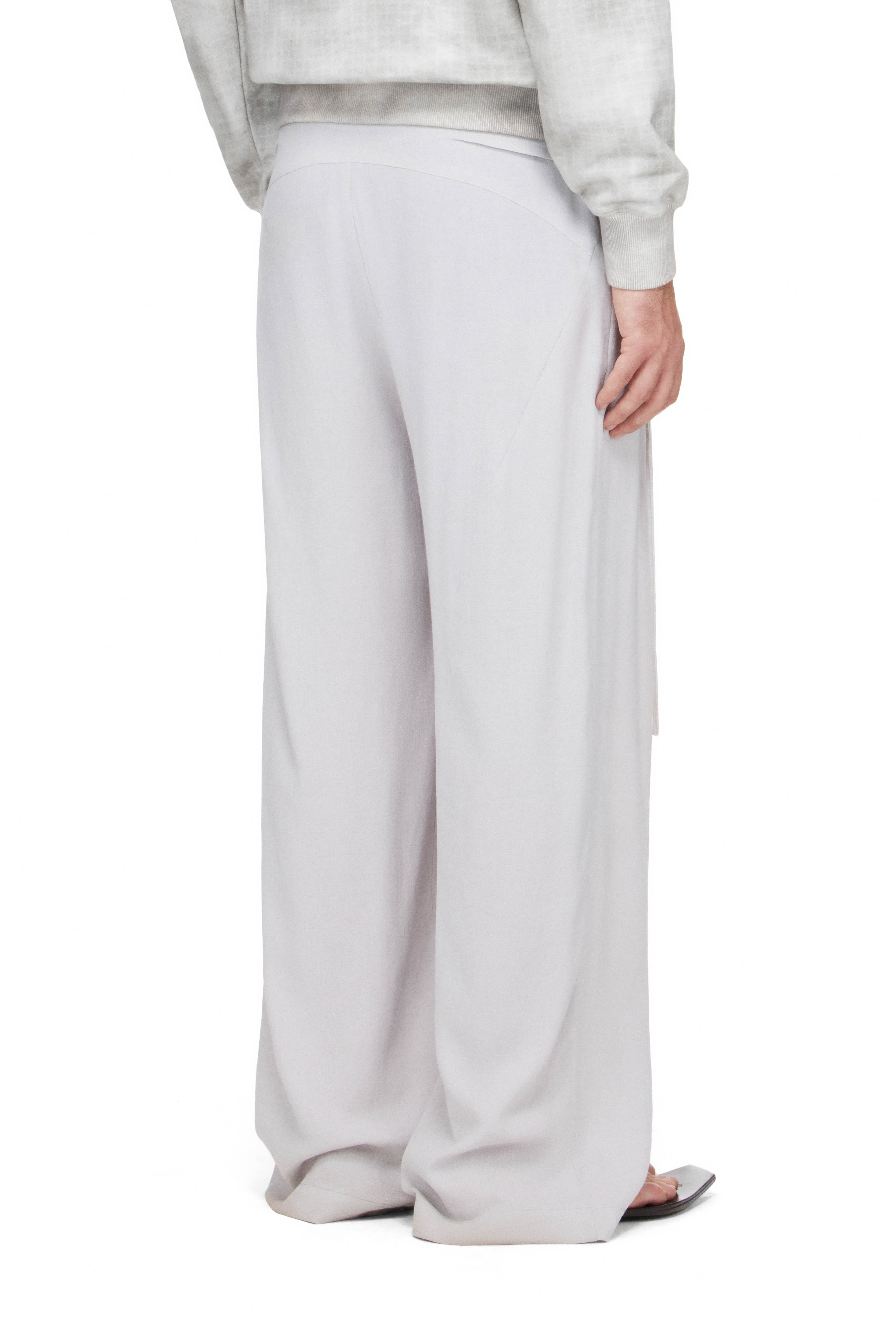 BEUTER® MS LINEN STRAIGHT PANTS - GREY