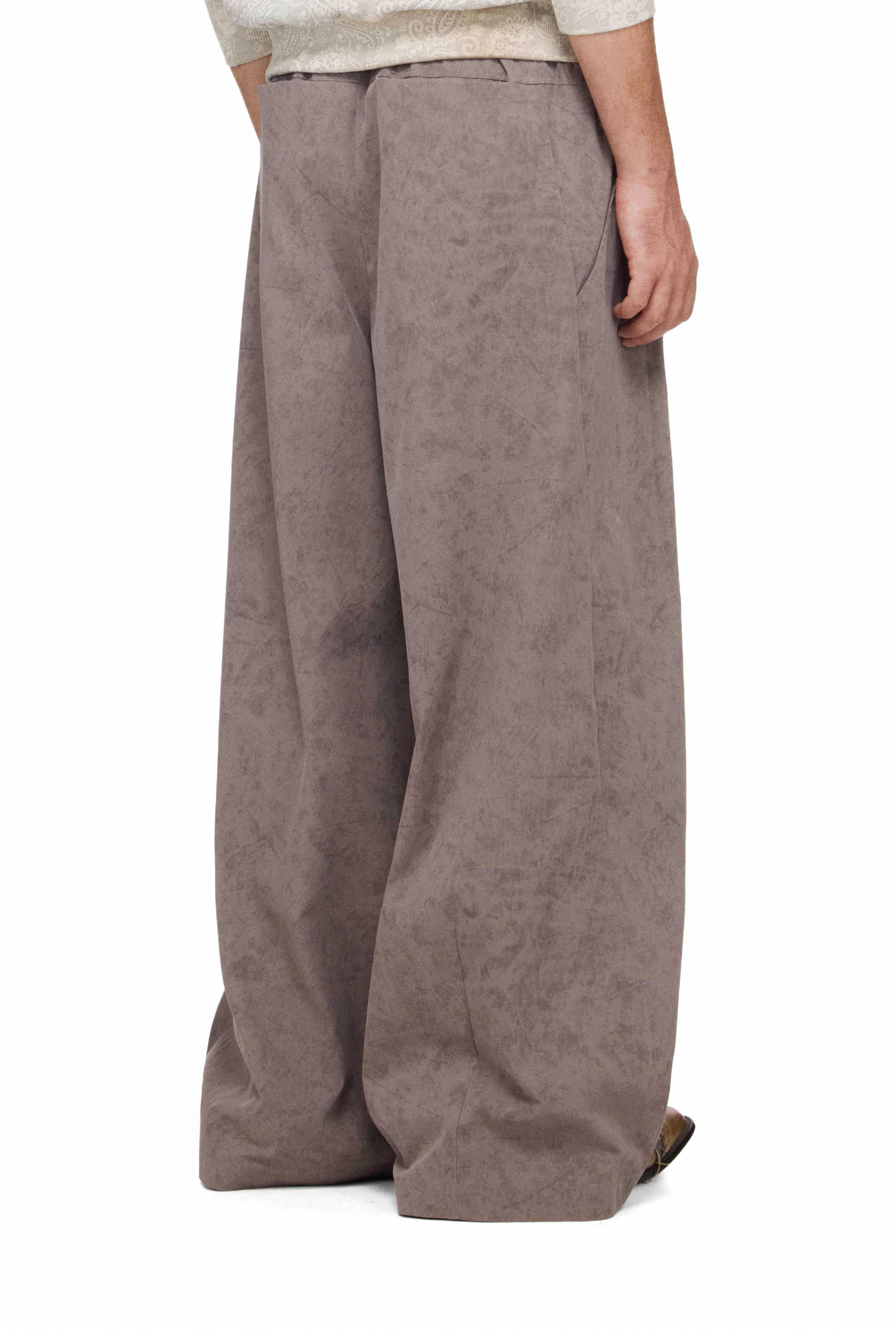 BEUTER® MS PLEATED WIDE-LEG PANTS - RAVEN