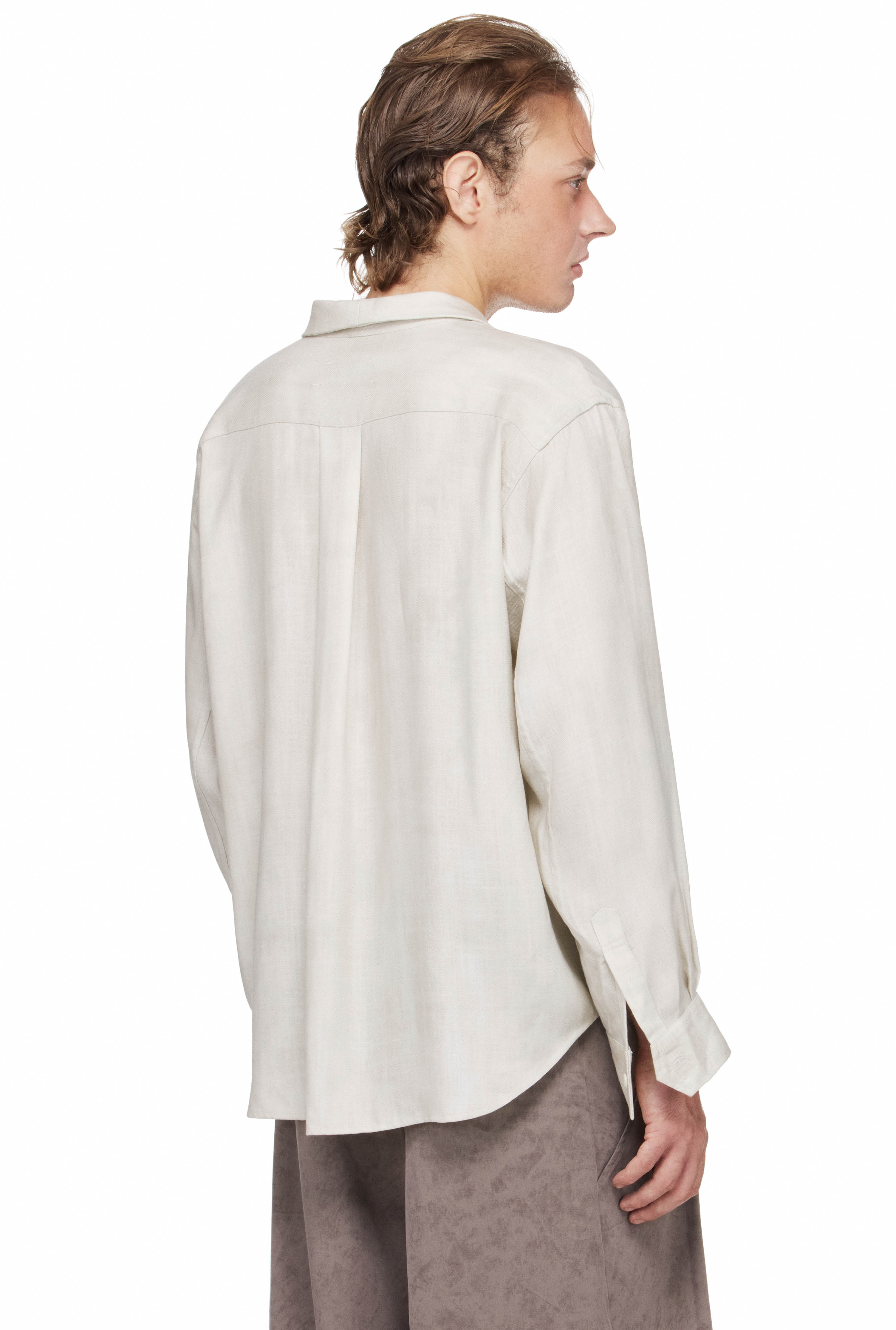 BEUTER® MS RELAXED BELTED SHIRT - CLOUD DANCER