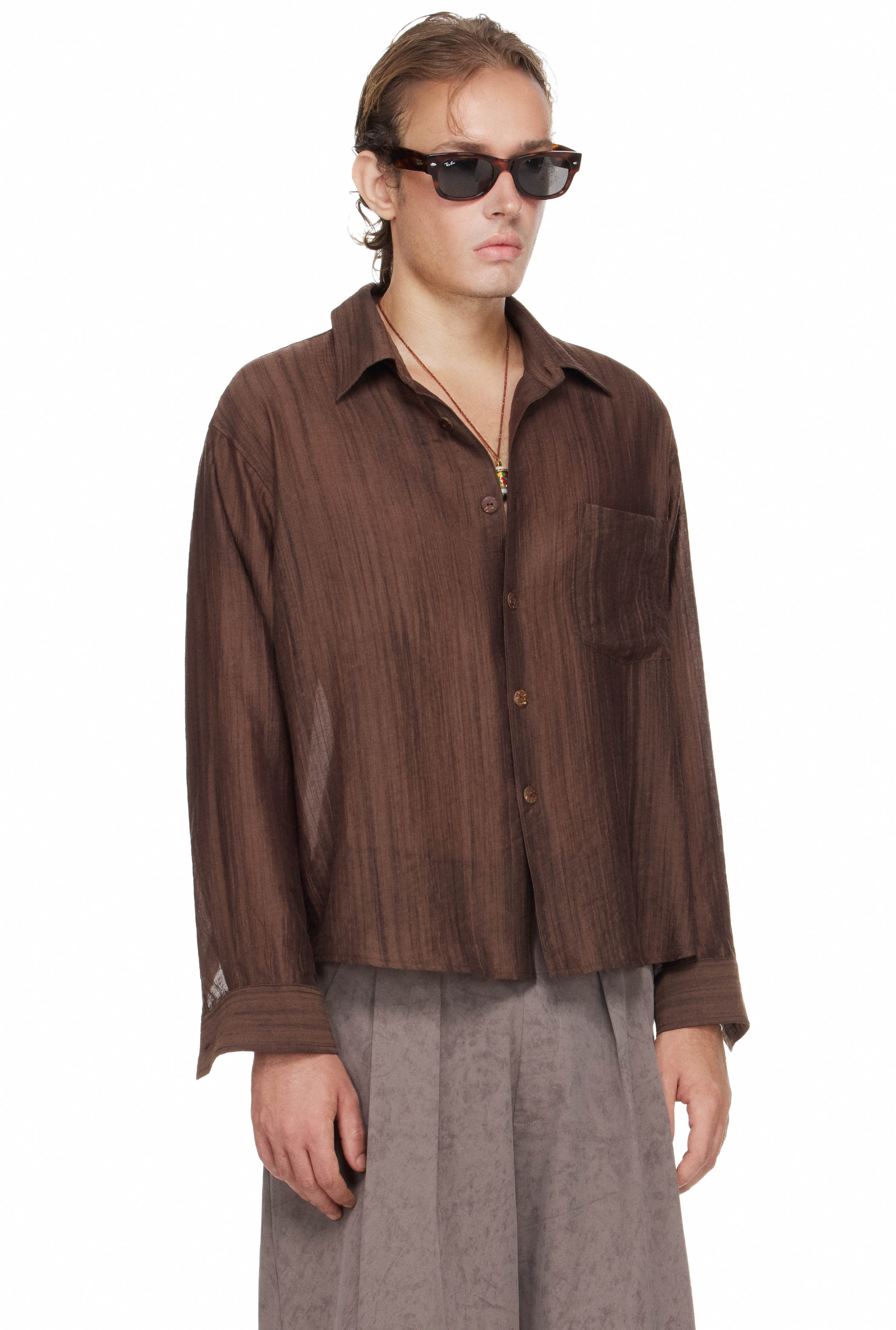 BEUTER® MS RELAXED SHIRT - WALNUT