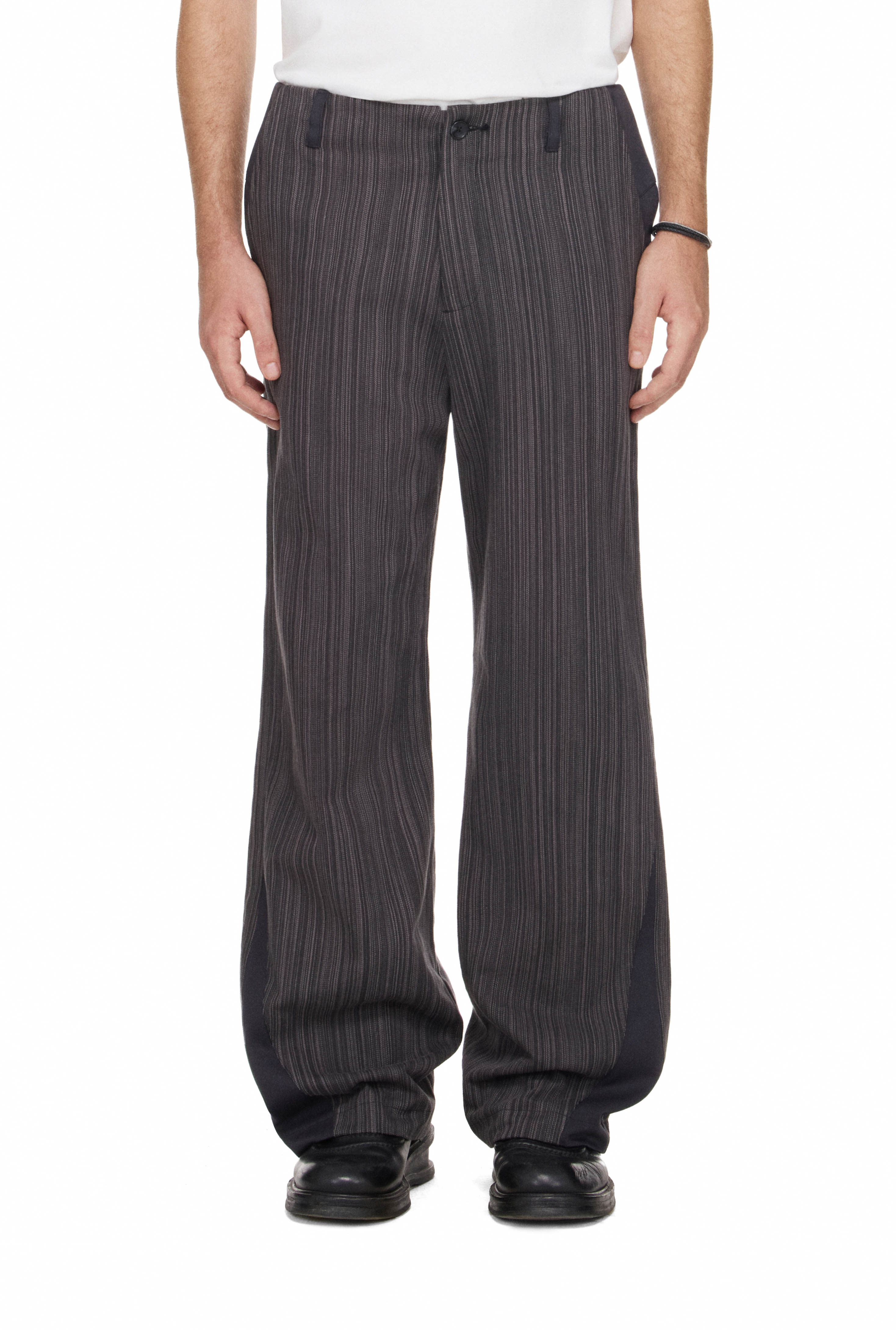 BEUTER® MS STRIPE SPLIT PANTS - ONYX