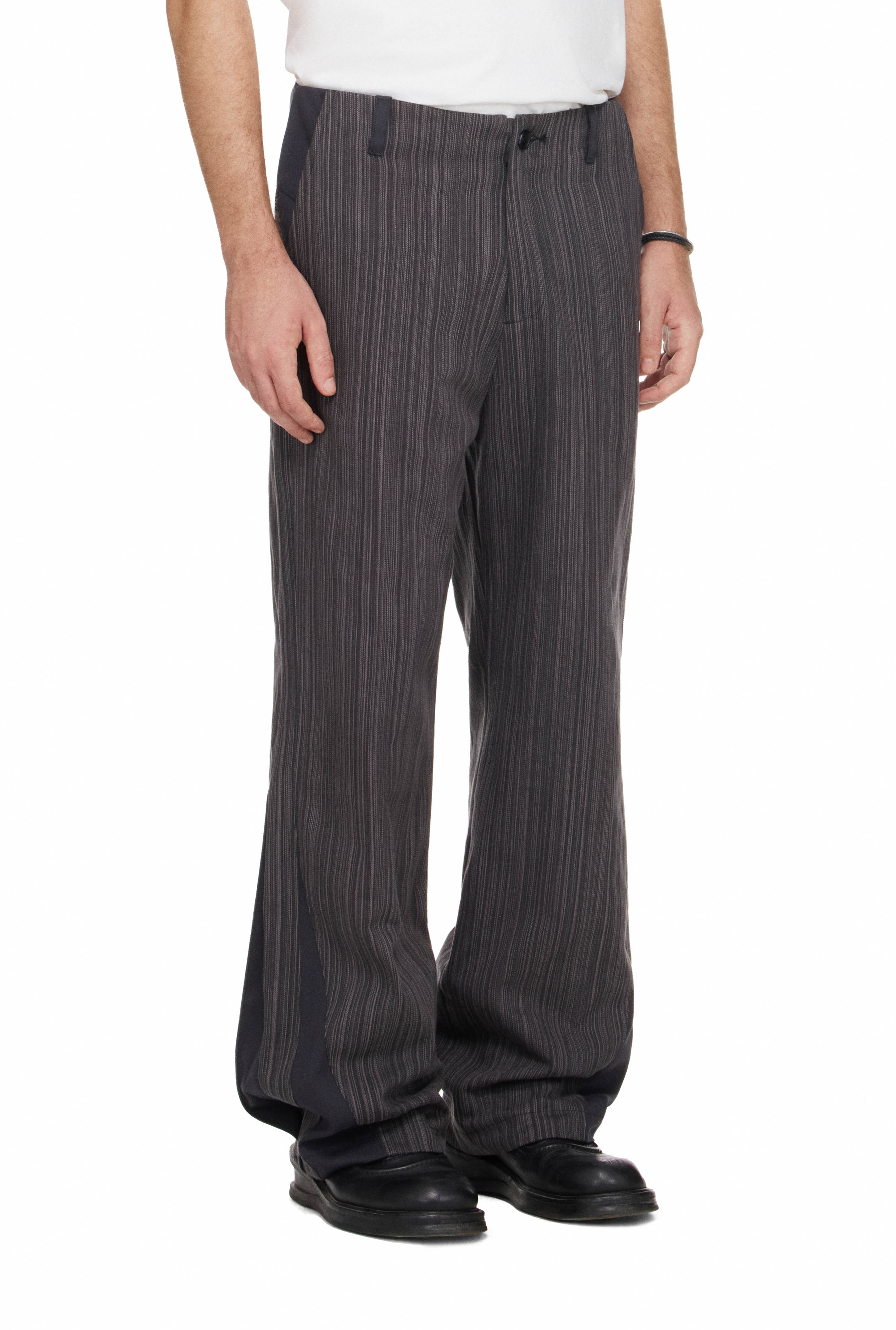 BEUTER® MS STRIPE SPLIT PANTS - ONYX