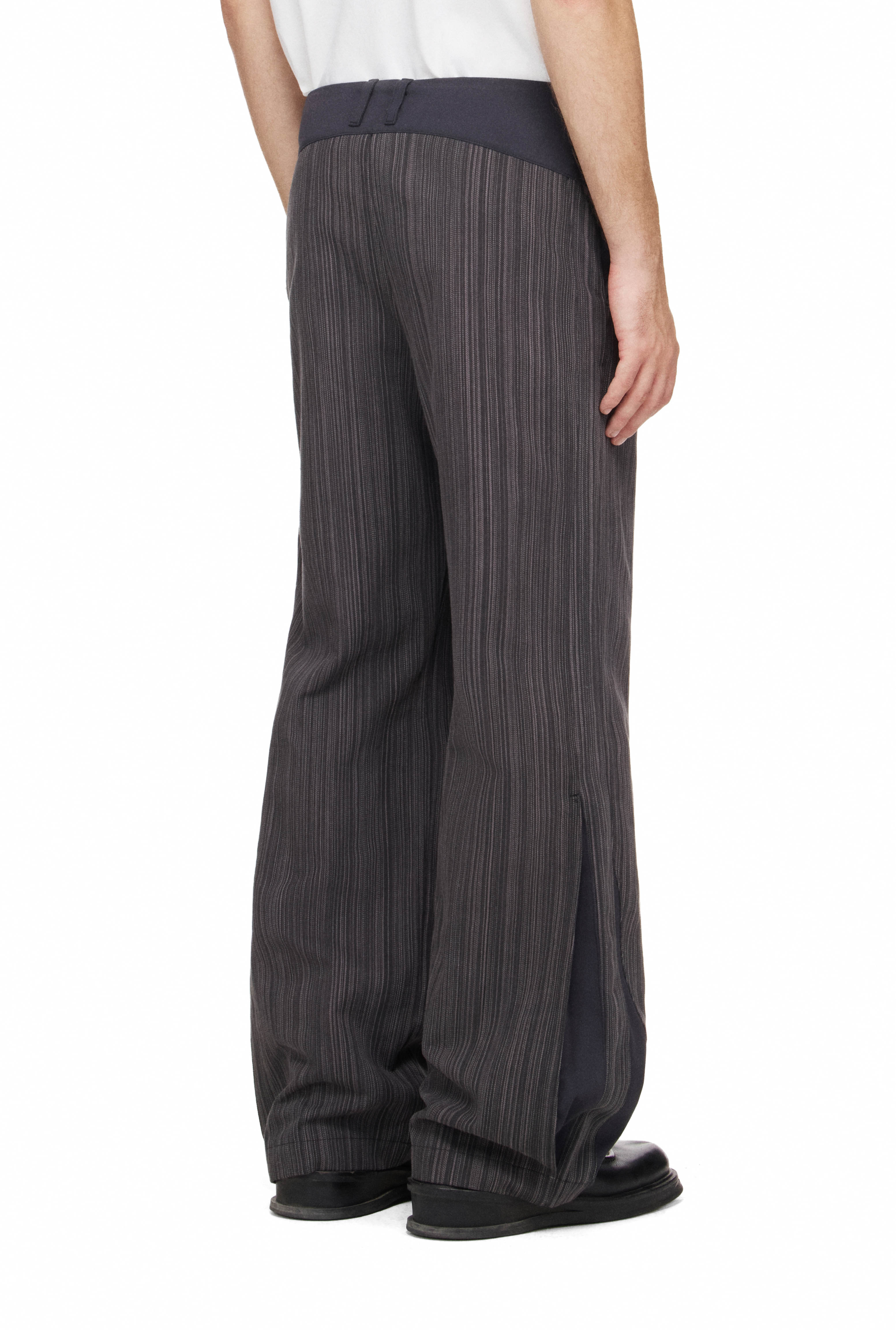 BEUTER® MS STRIPE SPLIT PANTS - ONYX