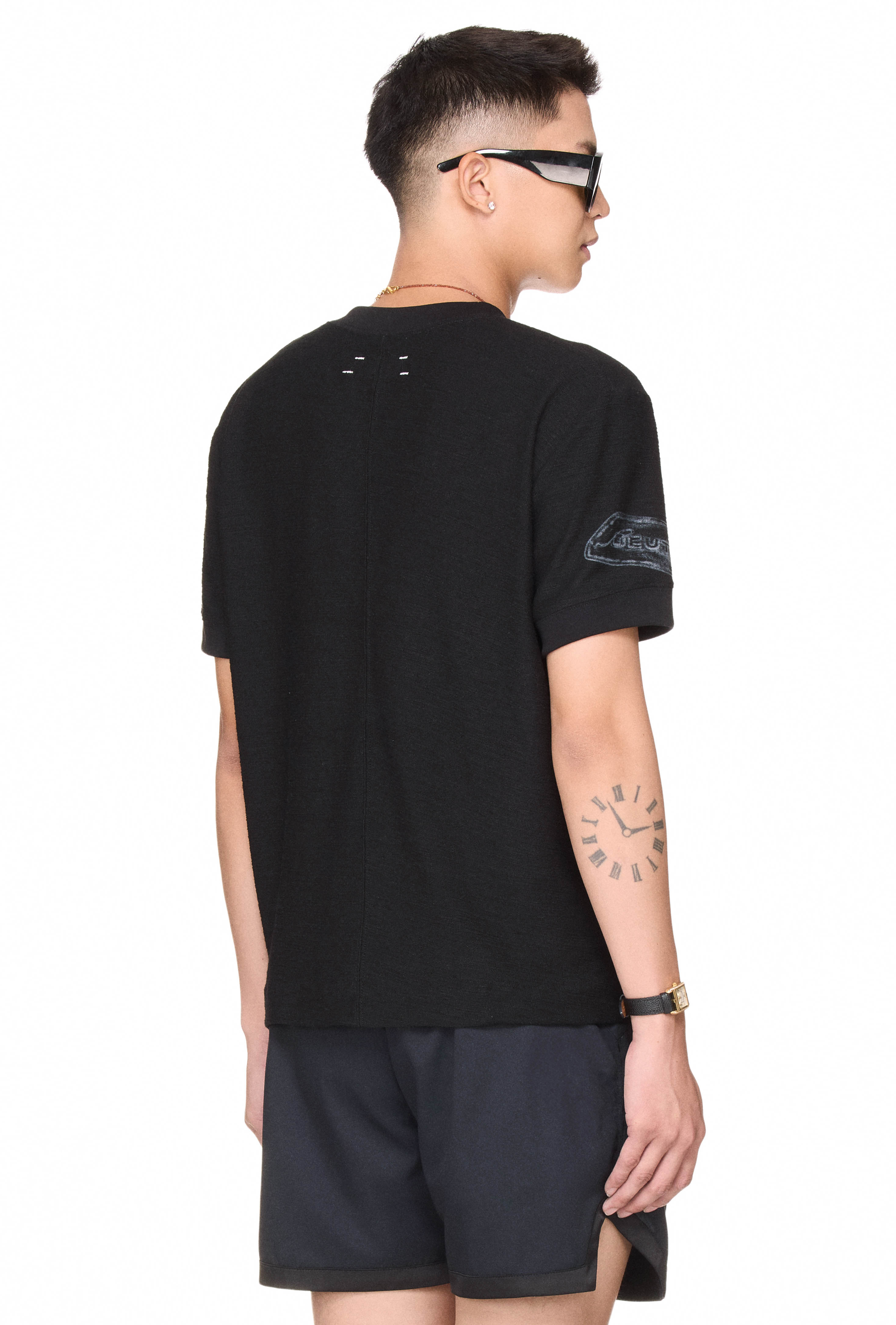 BEUTER® RINGER T-SHIRT - BLACK
