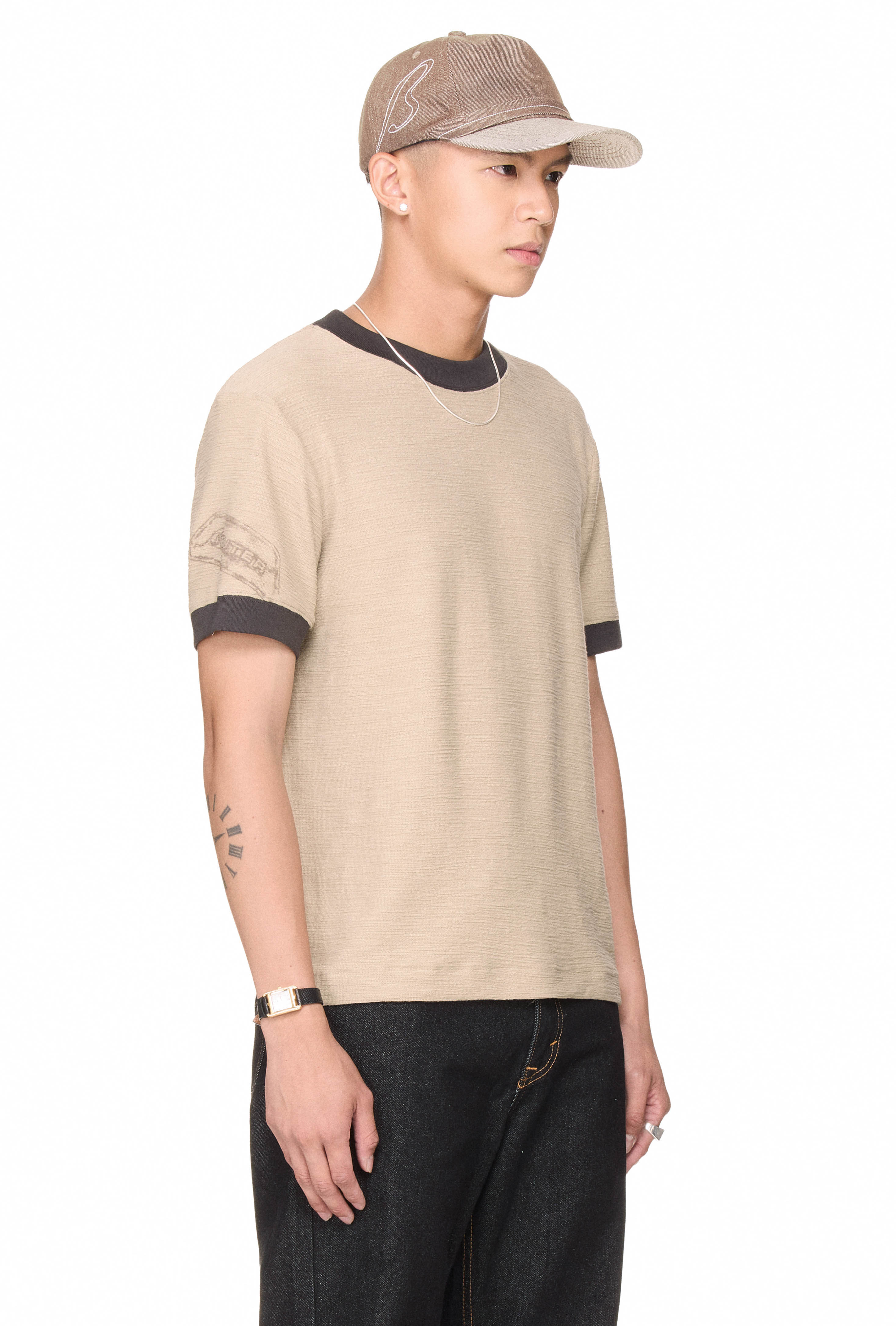 BEUTER® RINGER T-SHIRT - GRULLO