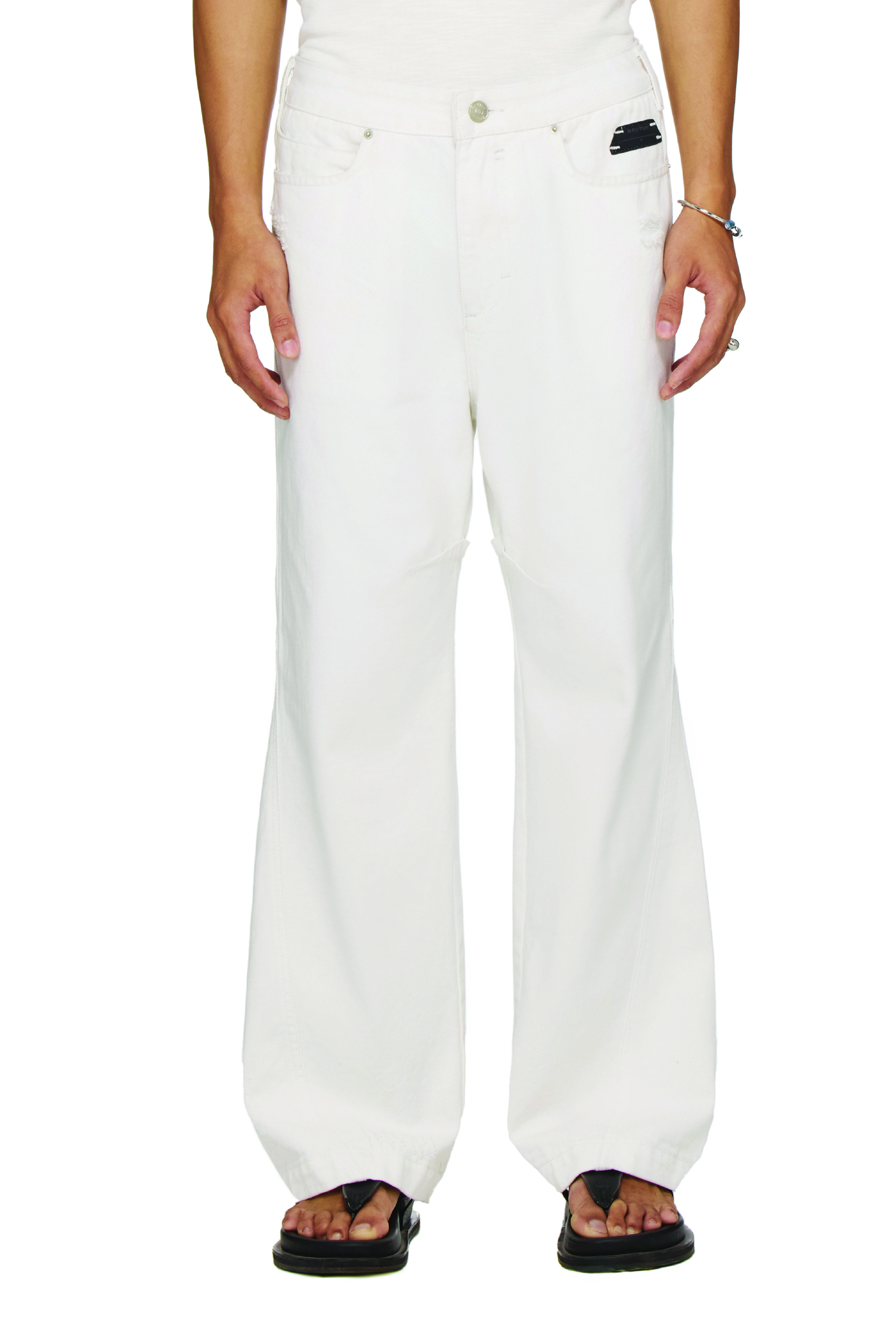 BEUTER® STRAIGHT JEANS - OFF-WHITE