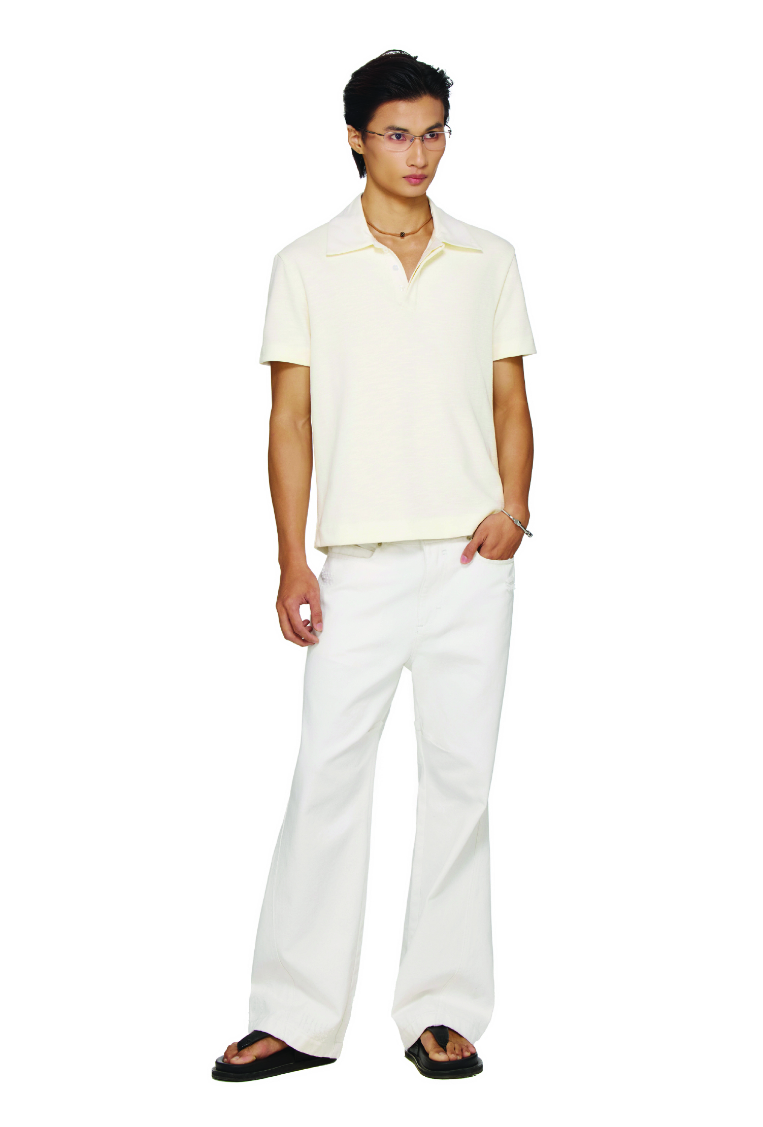 BEUTER® STRAIGHT JEANS - OFF-WHITE