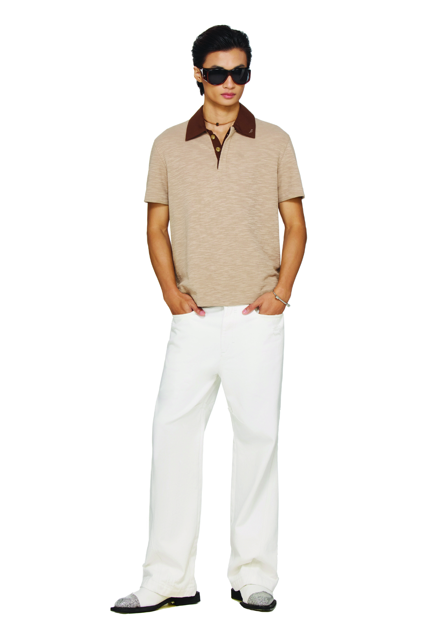 BEUTER® STRAIGHT JEANS - OFF-WHITE