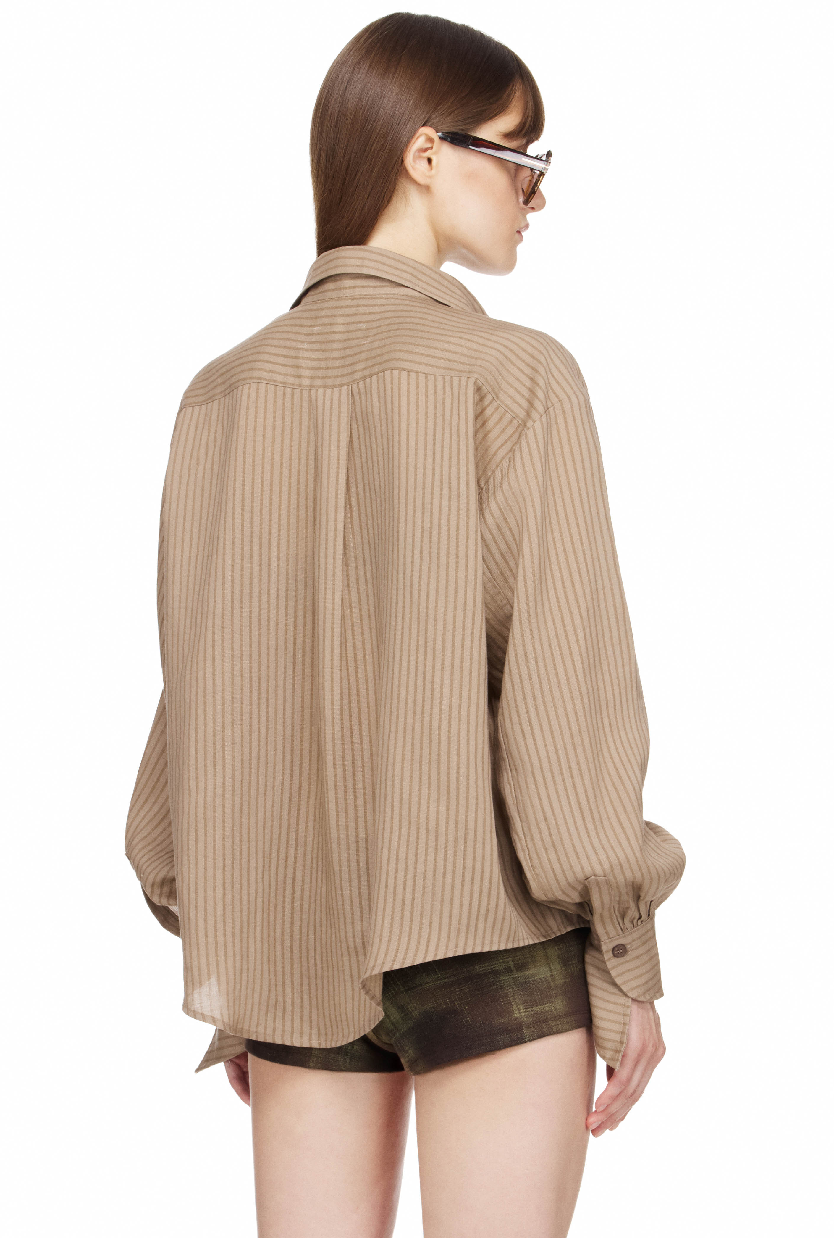 BEUTER® WMNS BOYFRIEND SHIRT - ALMOND