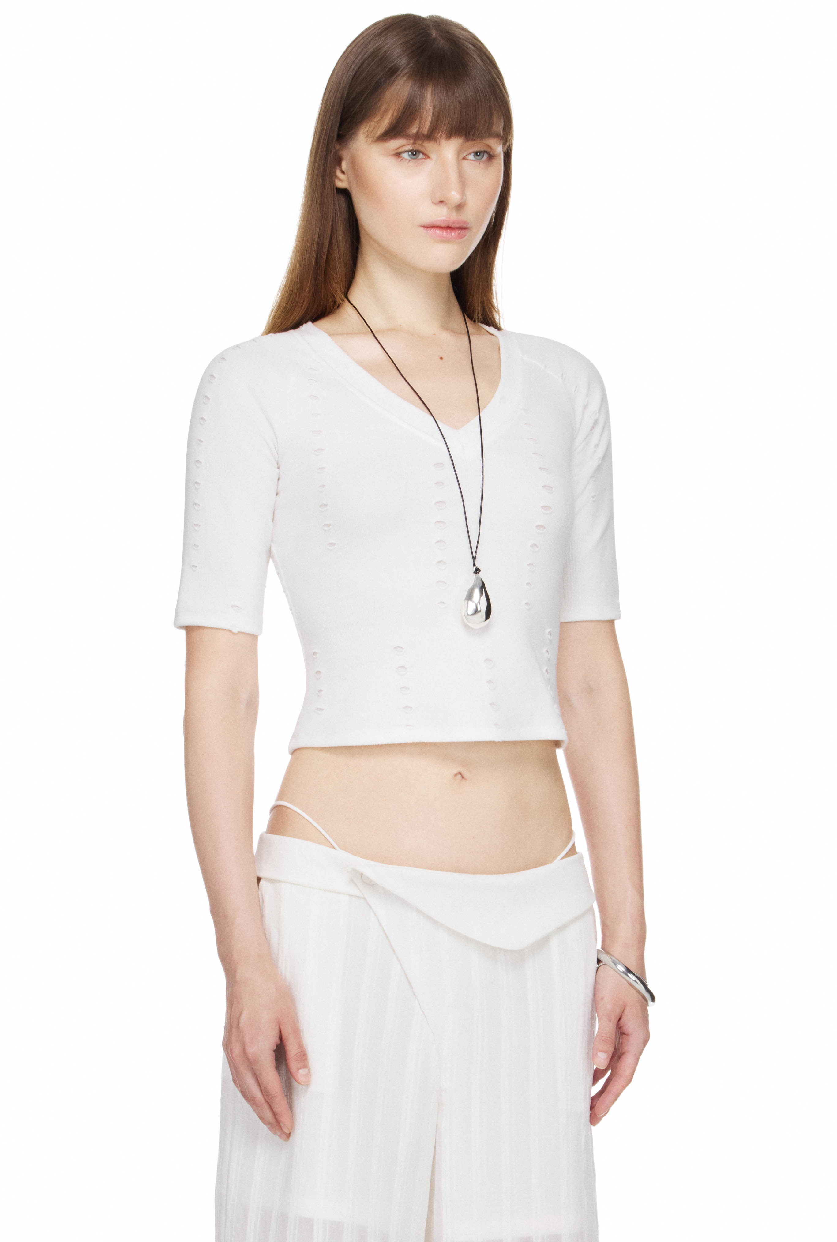 BEUTER® WMNS DISTRESSED RAGLAN - WHITE