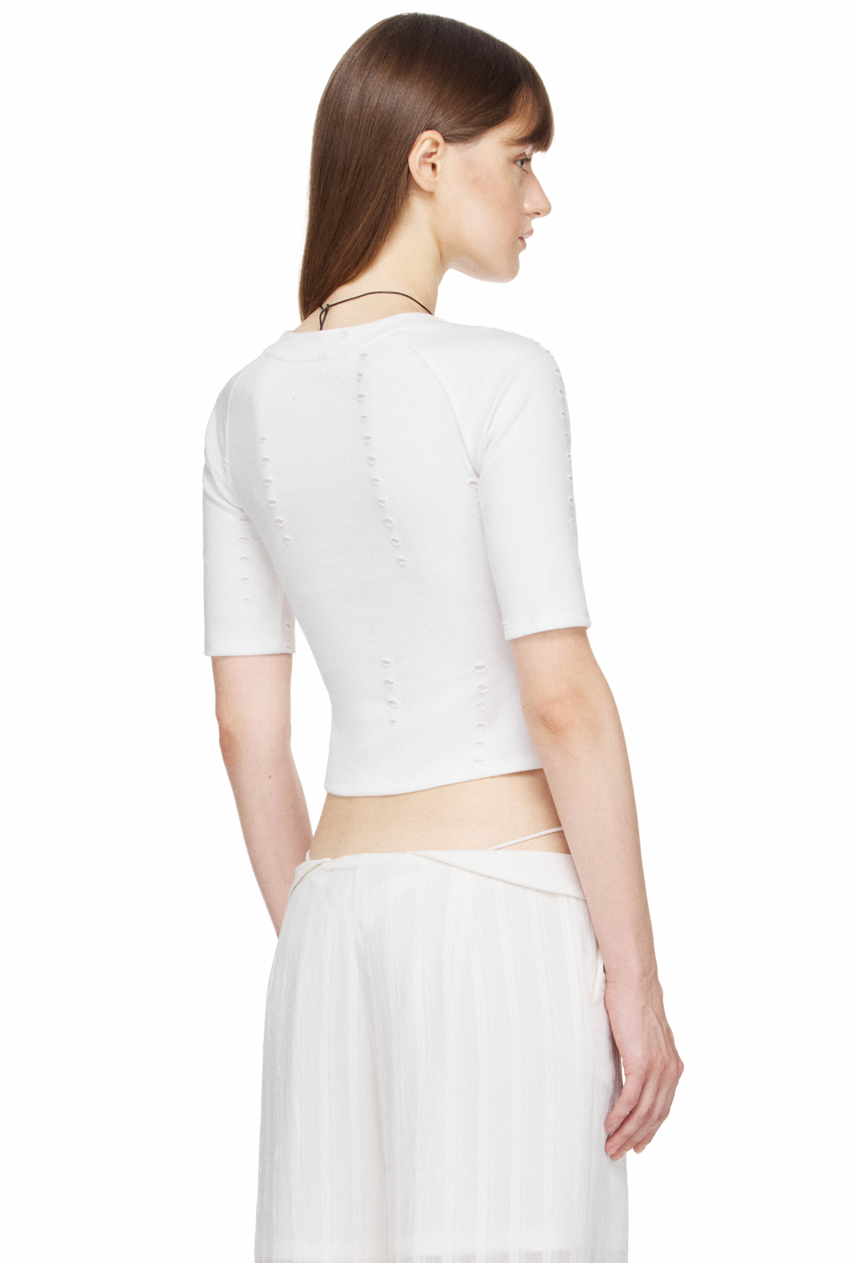 BEUTER® WMNS DISTRESSED RAGLAN - WHITE
