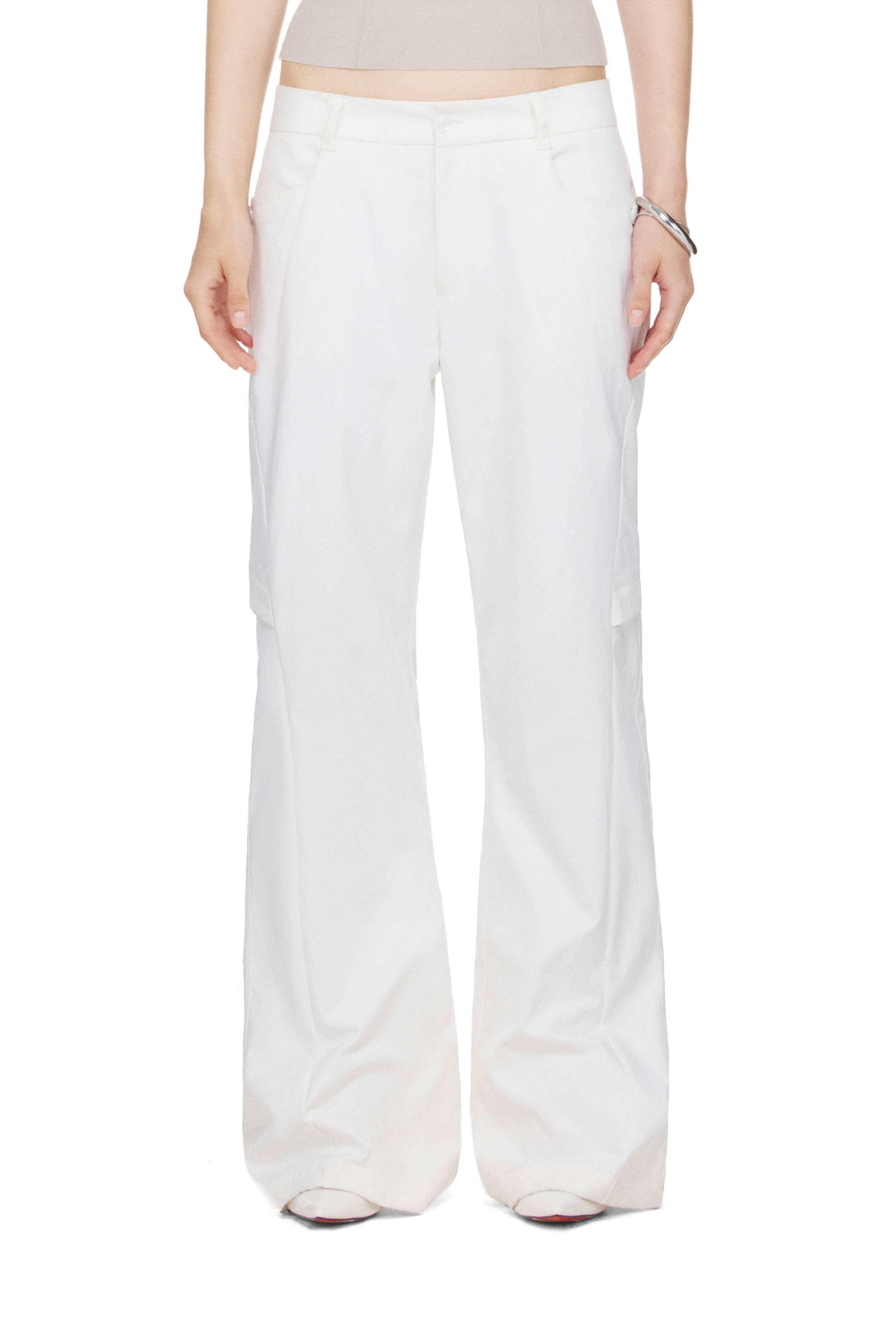 BEUTER® WMNS FLARED PANTS - WHITE