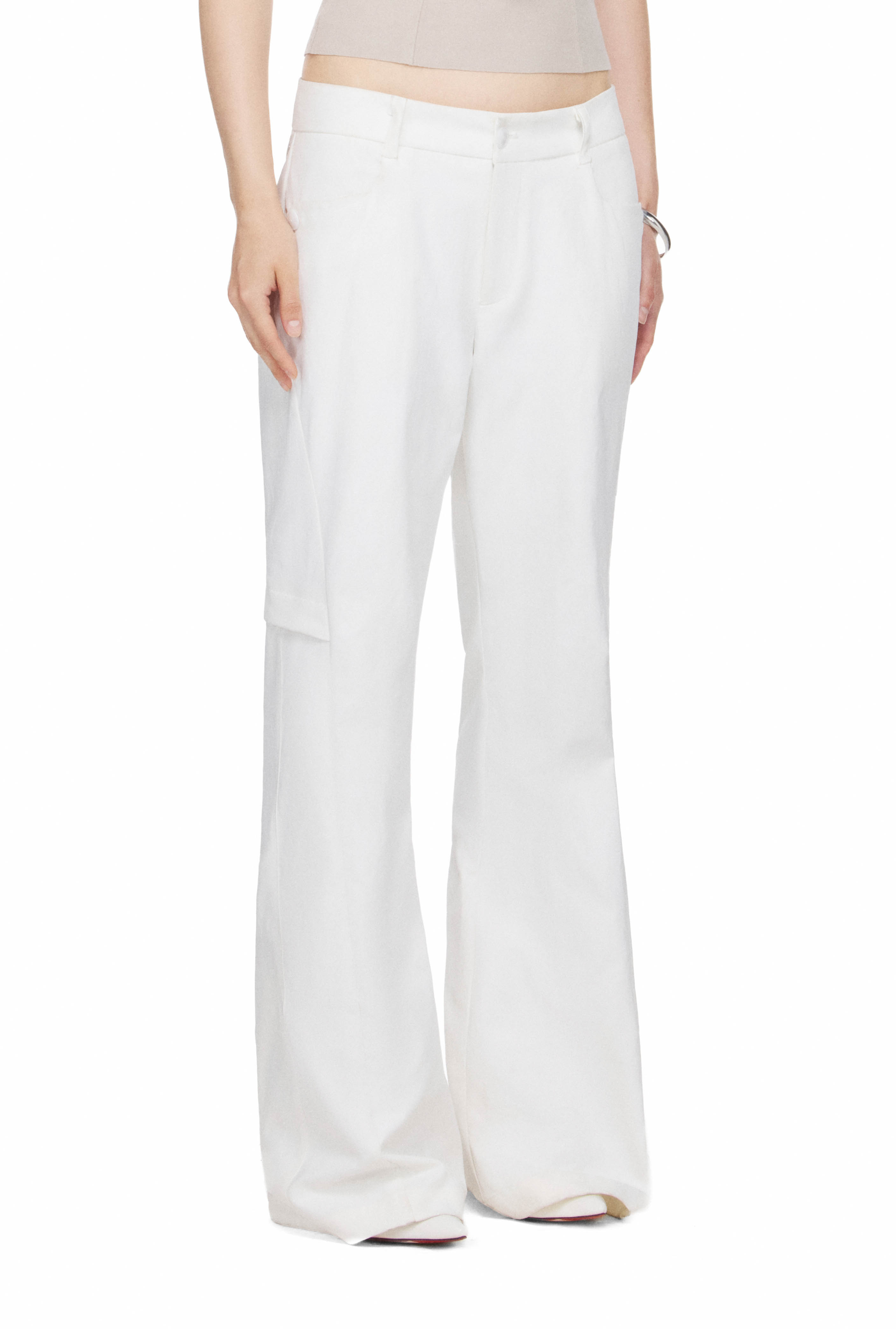 BEUTER® WMNS FLARED PANTS - WHITE