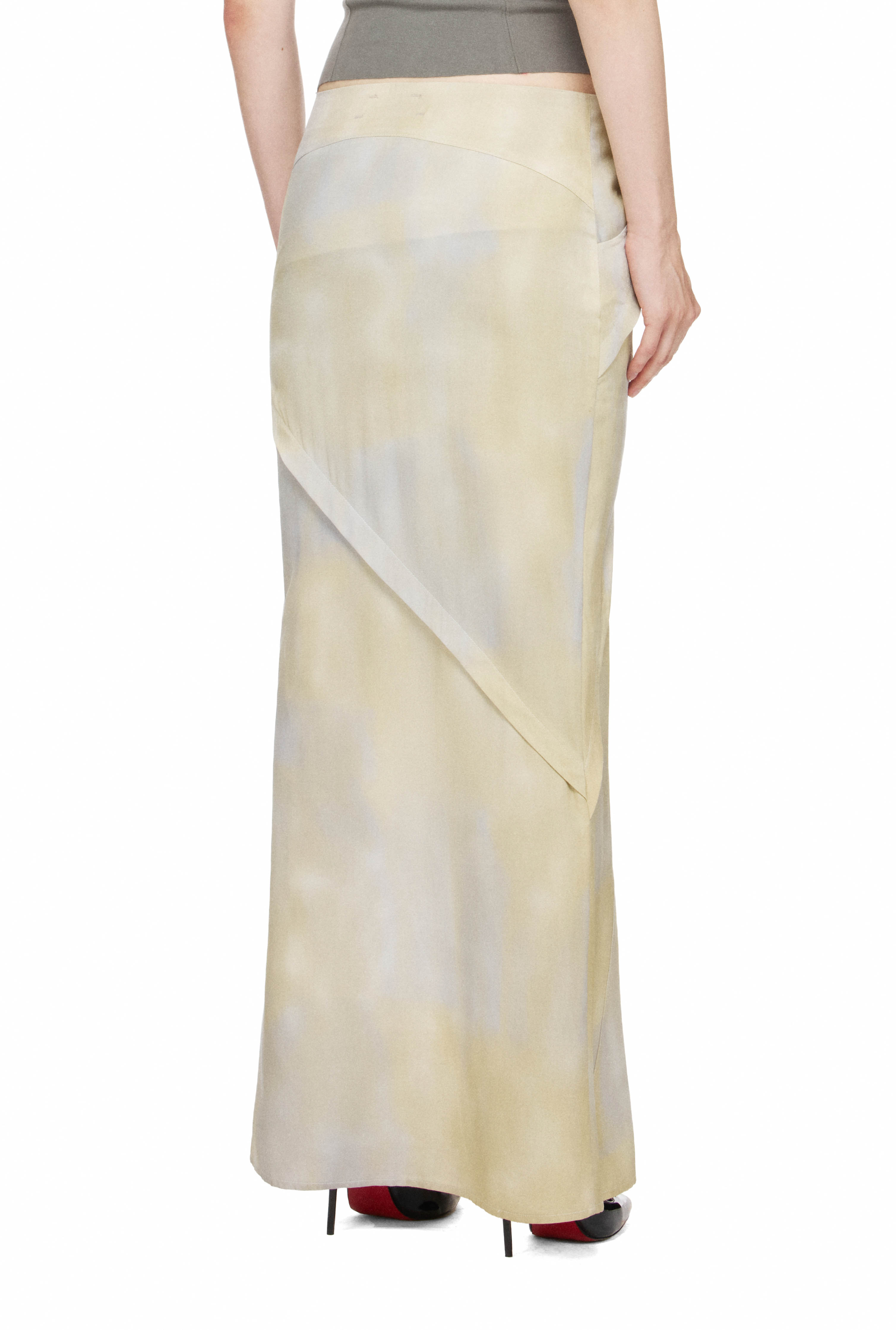 BEUTER® WMNS THIGH-SLIT MAXI SKIRT - GREY
