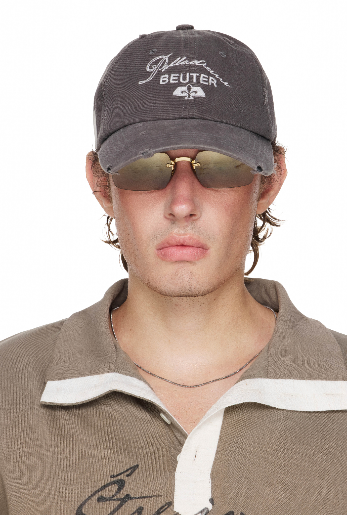 BEUTER® x PALLADIUM DISTRESS CAP - DARK GREY