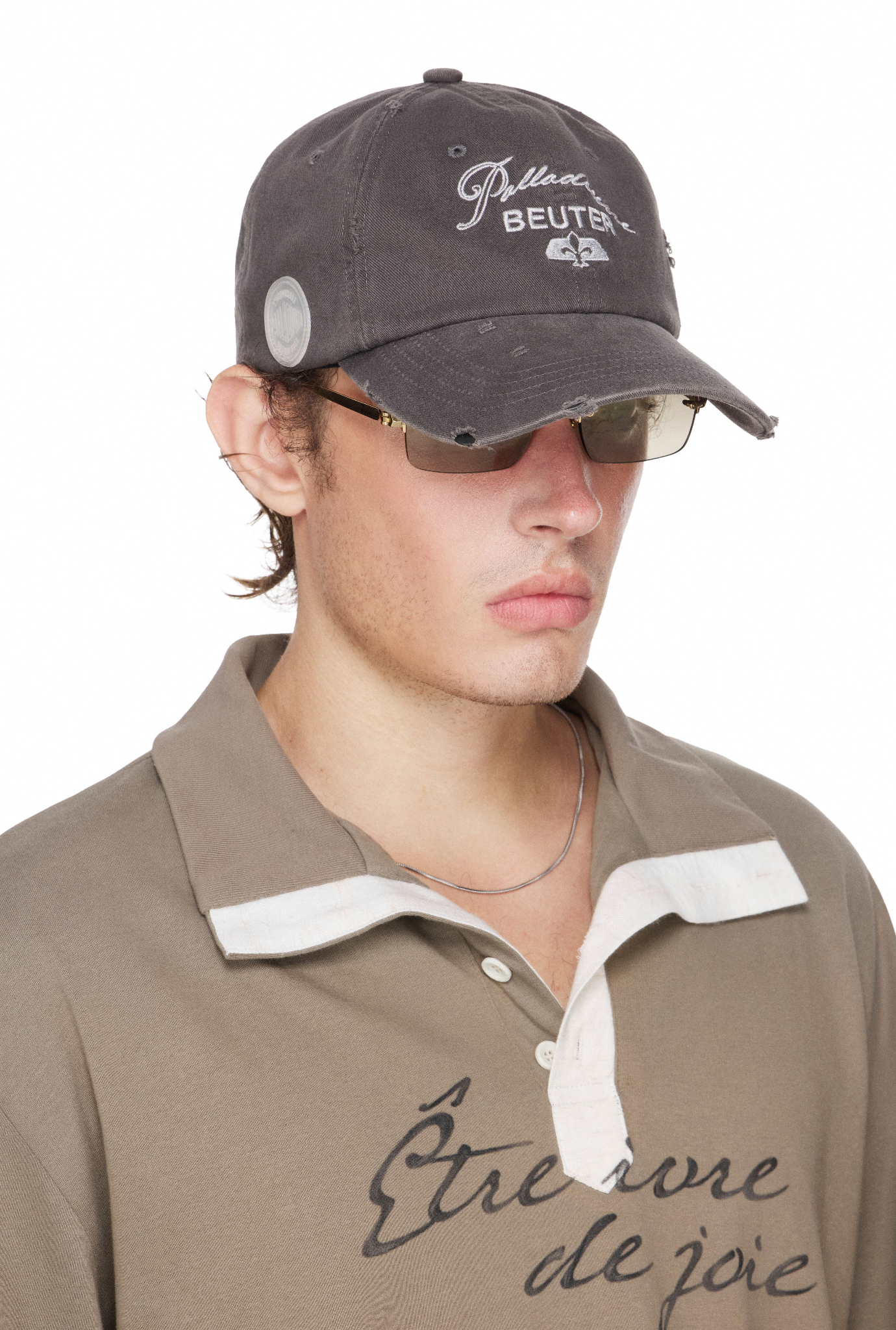 BEUTER® x PALLADIUM DISTRESS CAP - DARK GREY