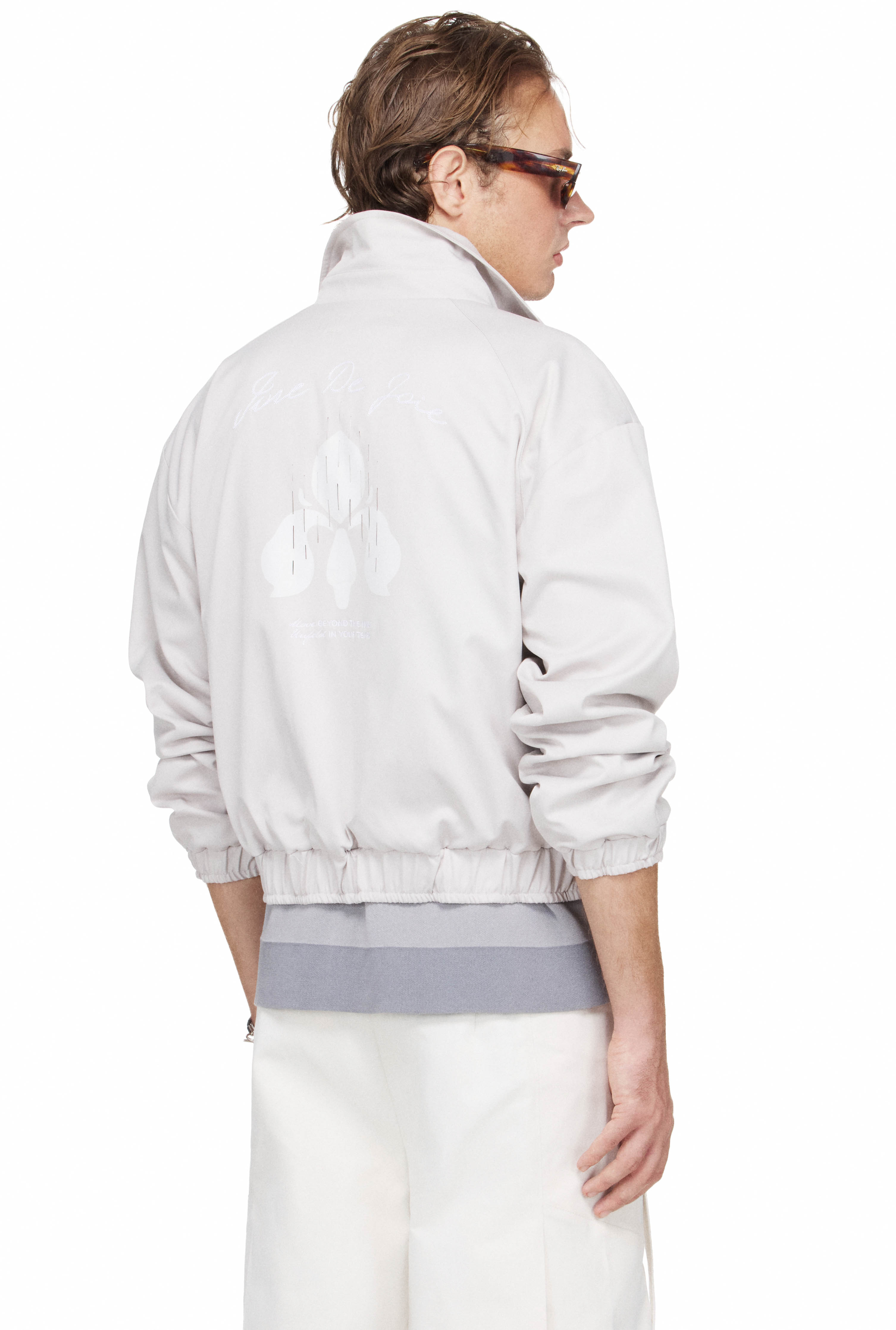 BEUTER® x PALLADIUM LASER CUT TRACK JACKET - LIGHT GREY