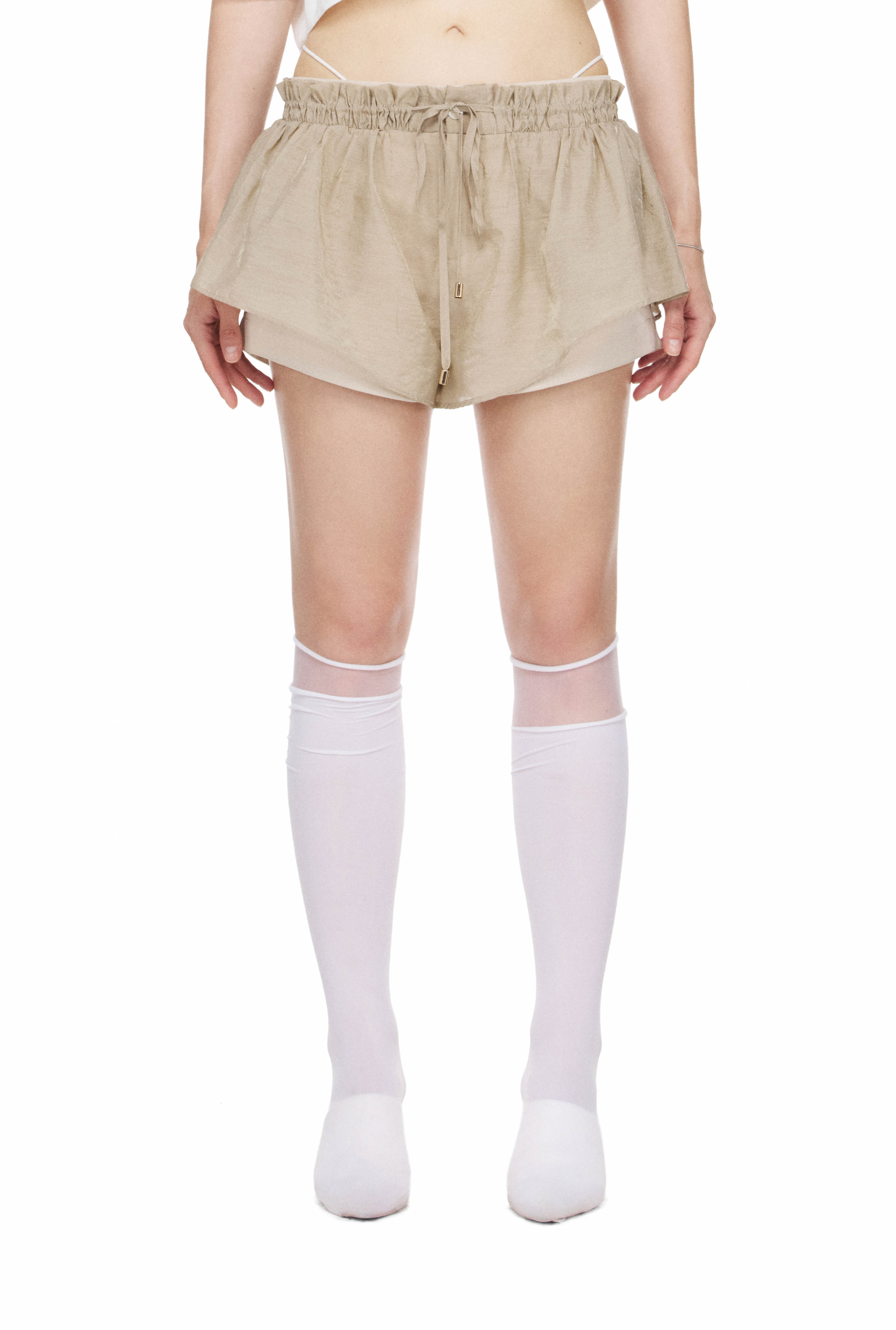 BEUTER® x PALLADIUM WMNS LAYERED SHORTS - BEIGE