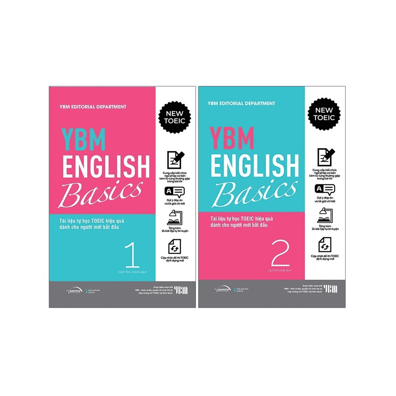 Combo Trọn Bộ YBM English Basics 1+2