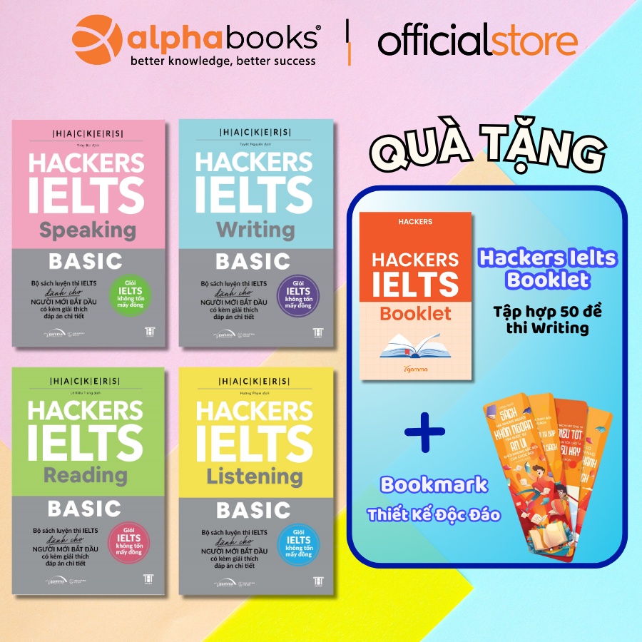 Combo 4 Cuốn Hackers IELTS Basic (Target Score of 5.5+) Combo 4 Cuốn Hackers IELTS Basic (Target Score of 5.5+)