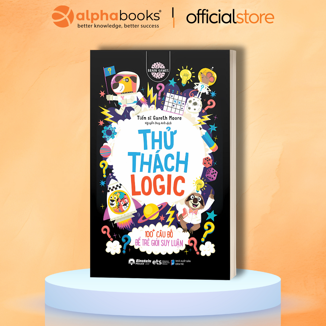 Sách - Brain Games: Thử Thách Logic: 100+ Câu Đố Để Trẻ Giỏi Suy Luận