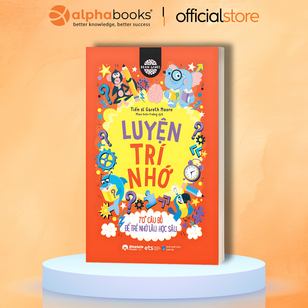 Sách - Brain Games: Luyện Trí Nhớ: 70+ Câu Đố Để Trẻ Nhớ Lâu, Học Sâu
