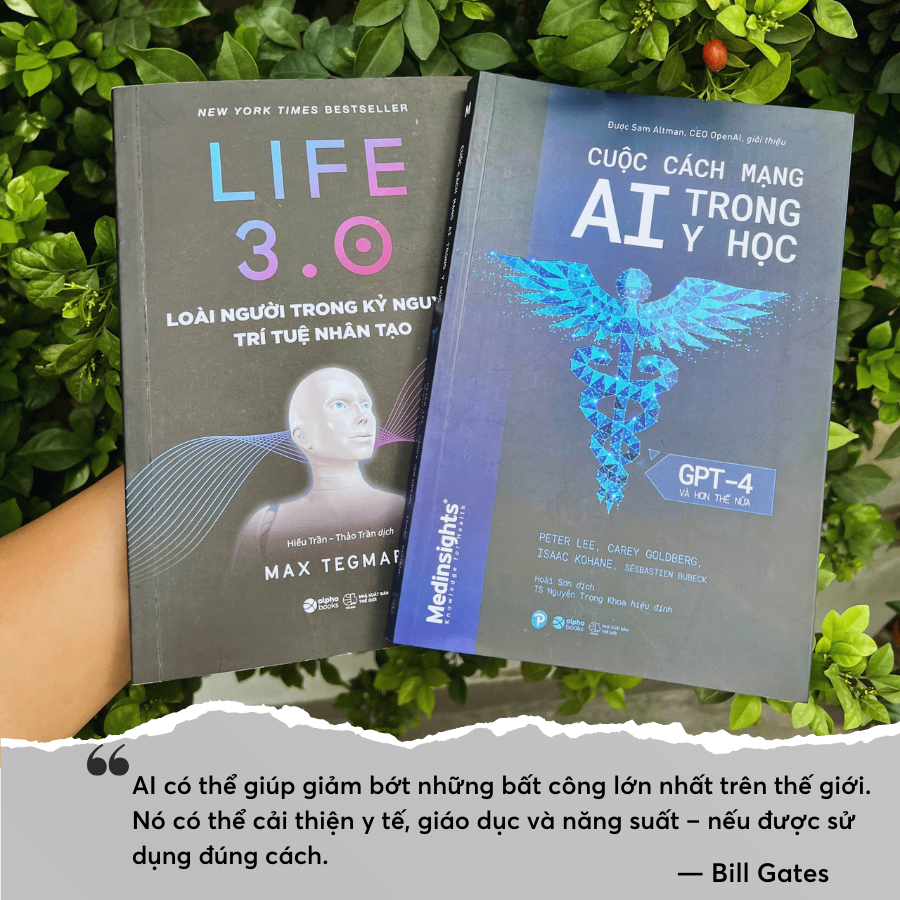 Combo sách Life 3.0: Loài Người Trong Kỷ Nguyên Trí Tuệ Nhân Tạo và Cuộc Cách Mạng AI Trong Y Học