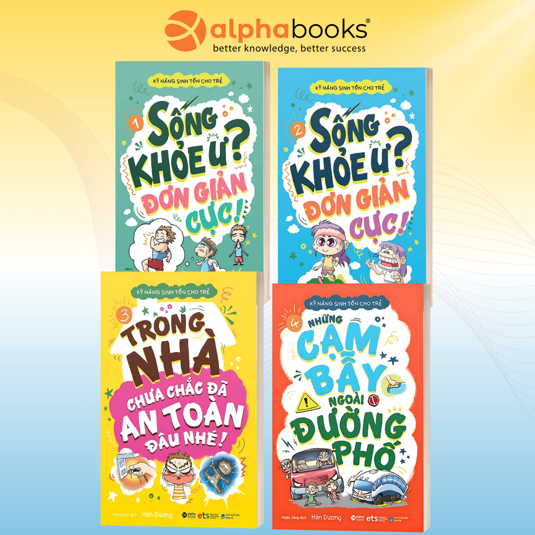 Bộ 4 cuốn Kỹ Năng Sinh Tồn Cho Trẻ