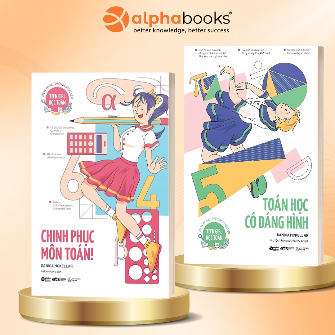 Combo Teen Girl Học Toán: Kiss My Math - Chinh Phục Môn Toán + Girls Get Curves - Toán Học Có Dáng Hình