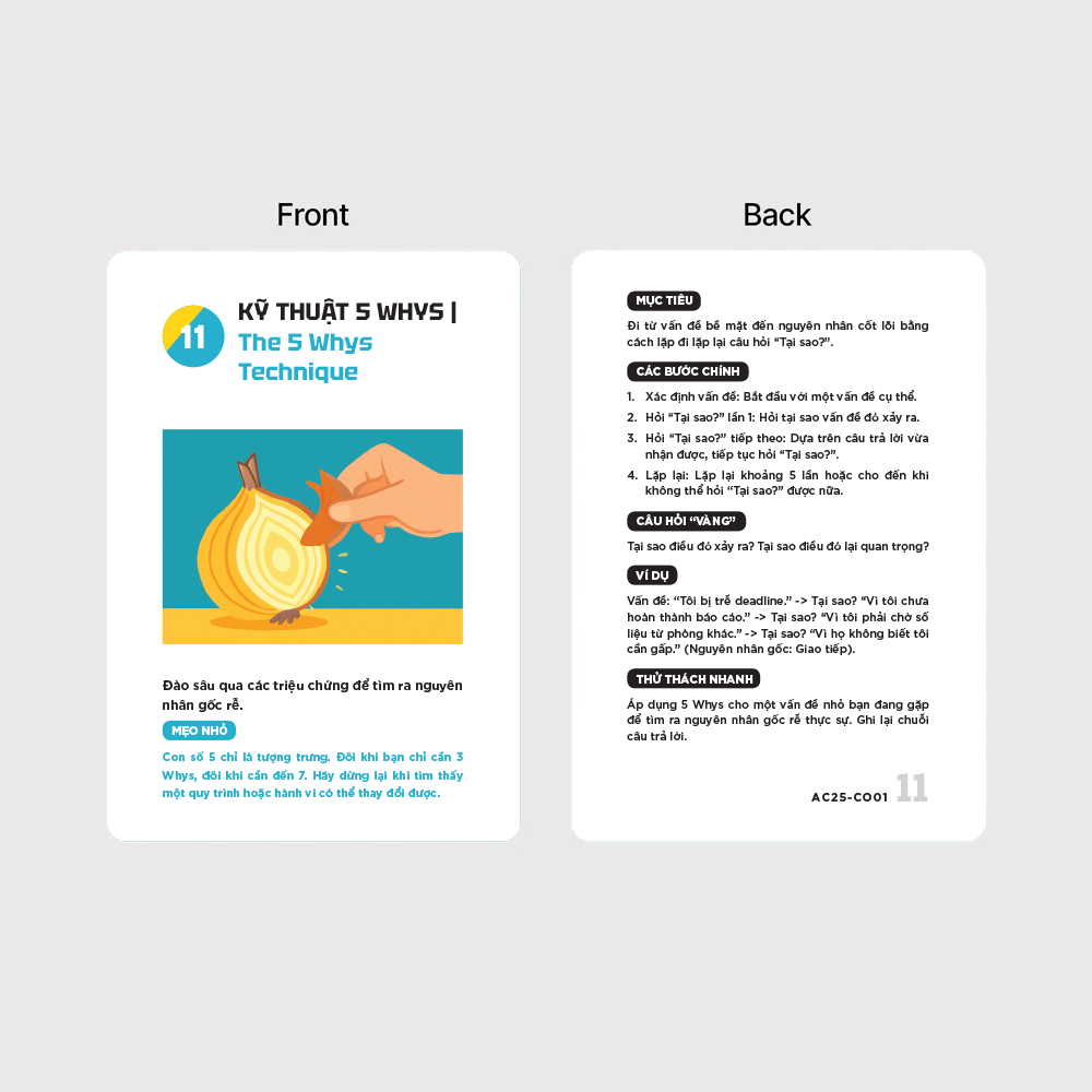 Flashcard Chìa khóa khai vấn – 48 tình huống coaching thực tế giúp đội ngũ tự tìm ra giải pháp