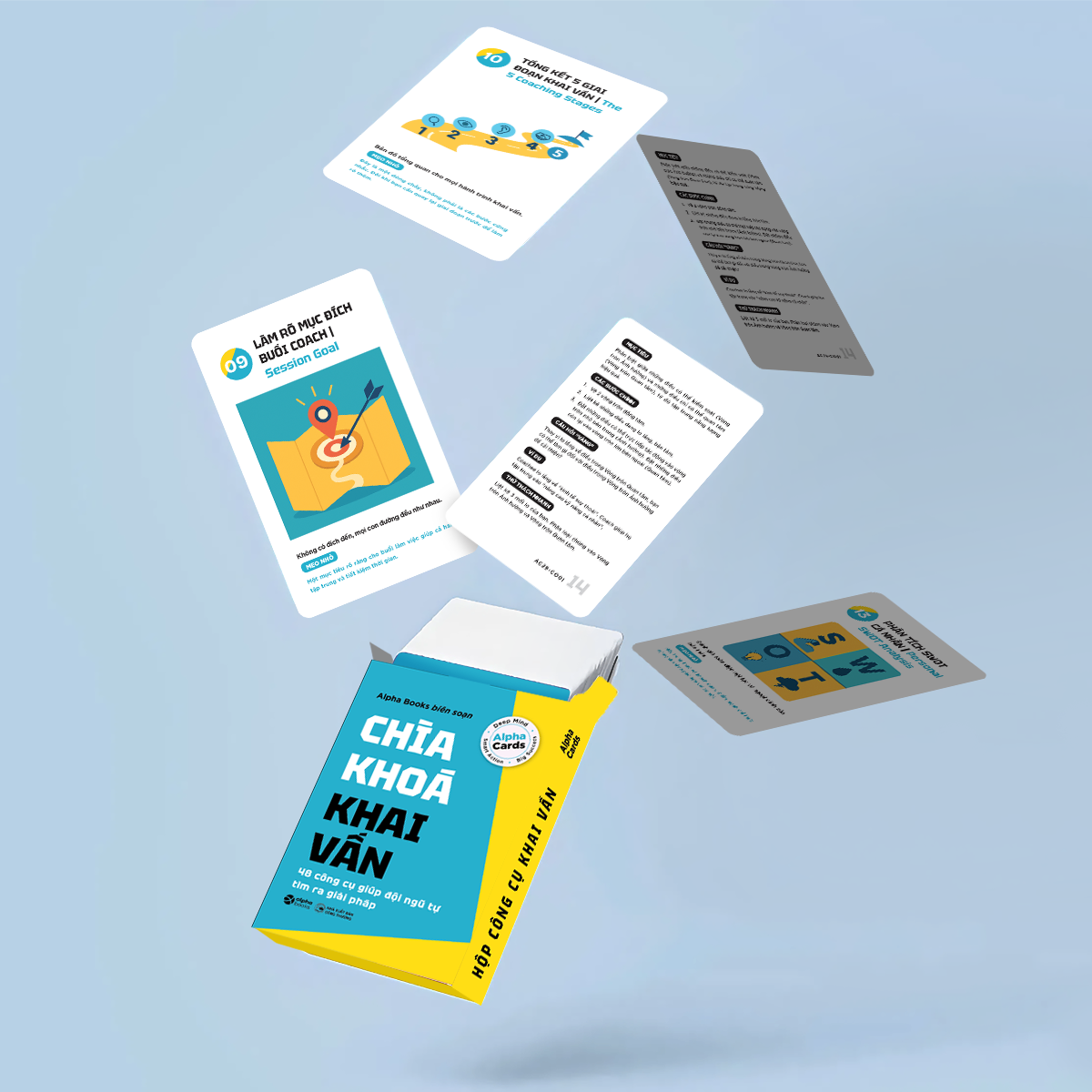 Flashcard Chìa khóa khai vấn – 48 tình huống coaching thực tế giúp đội ngũ tự tìm ra giải pháp