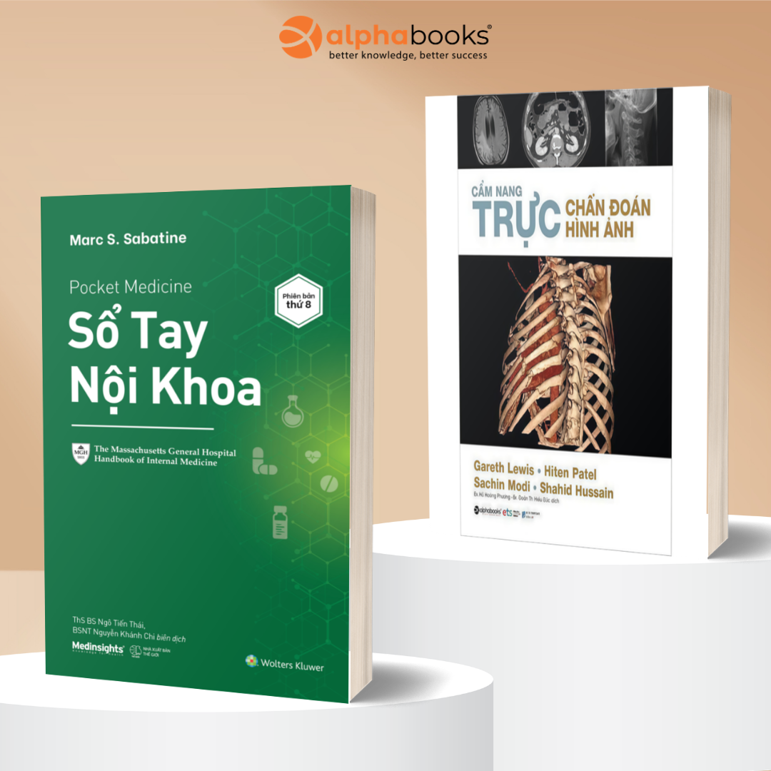 COMBO THỰC HÀNH LÂM SÀNG: Sổ tay nội khoa + Cẩm nang trực chẩn đoán hình ảnh