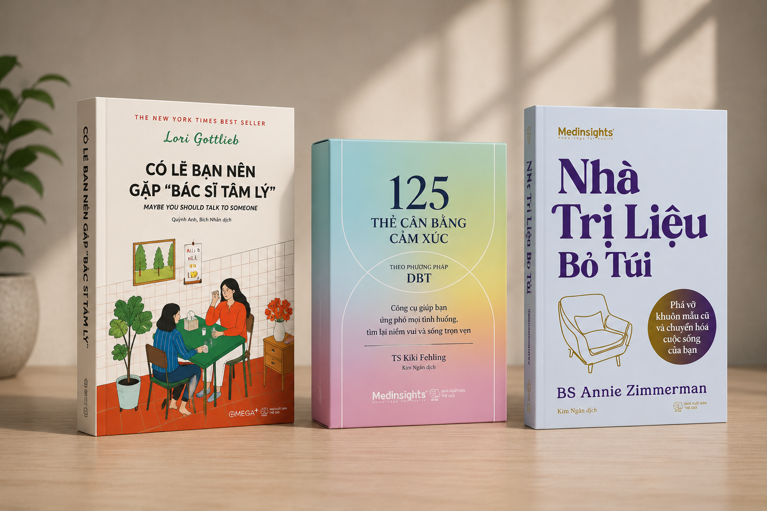 COMBO CHỮA LÀNH THƯƠNG TỔN: Có Lẽ Bạn Nên Gặp Bác Sĩ Tâm Lý + Bộ 125 Thẻ Cân Bằng Cảm Xúc Theo Phương Pháp DBT + Nhà Trị Liệu Bỏ Túi