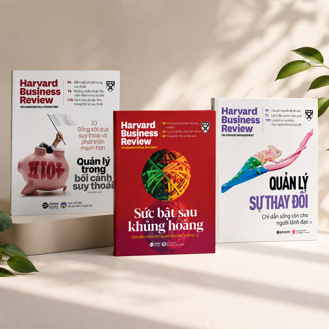 Combo 03 Cuốn Phục Hồi & Tái Thiết Sau Khủng Hoảng: Sức Bật Sau Khủng Hoảng + Quản Lý Trong Bối Cảnh Suy Thoái + Quản Lý Sự Thay Đổi