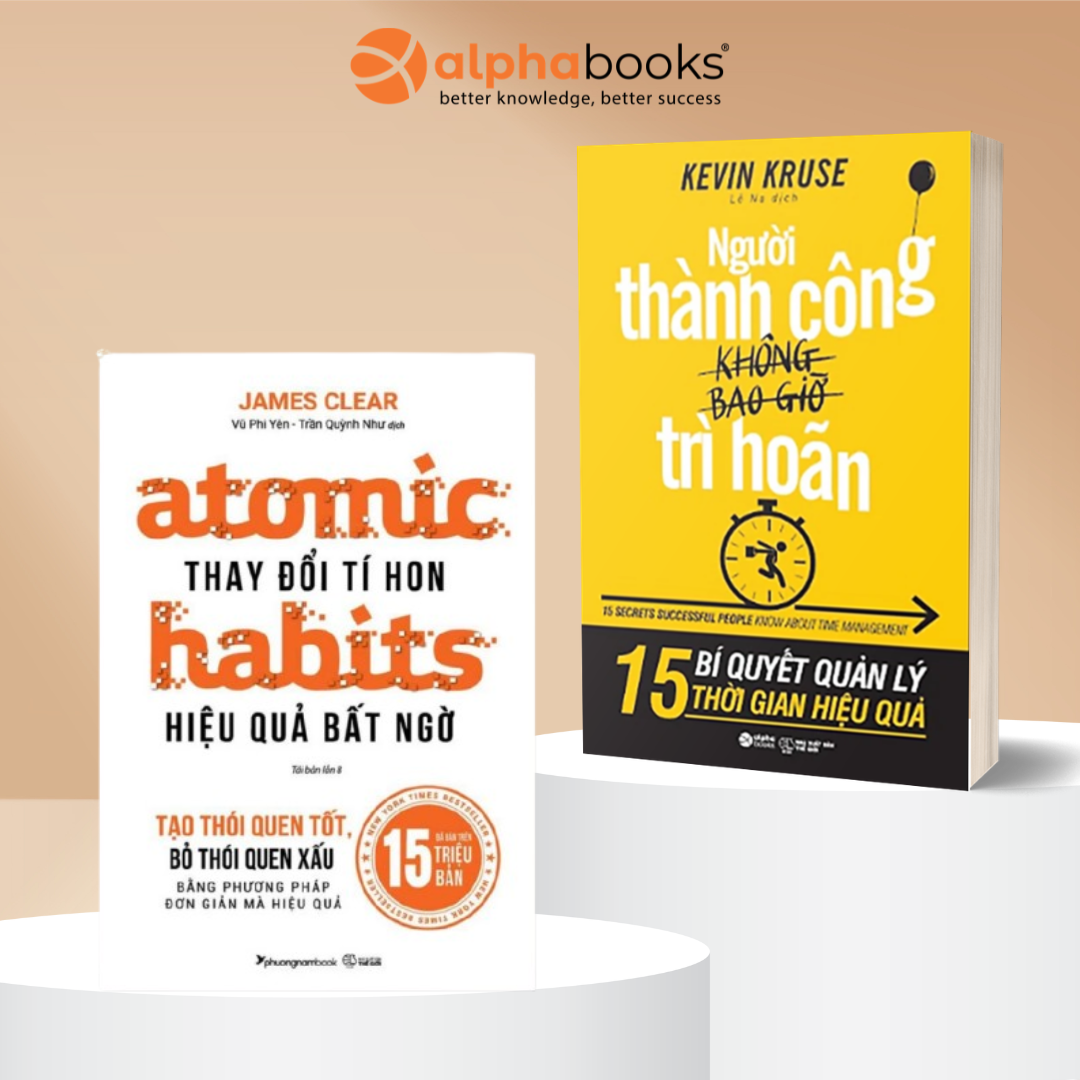 Combo Atomic Habits + Người thành công không bao giờ trì hoãn