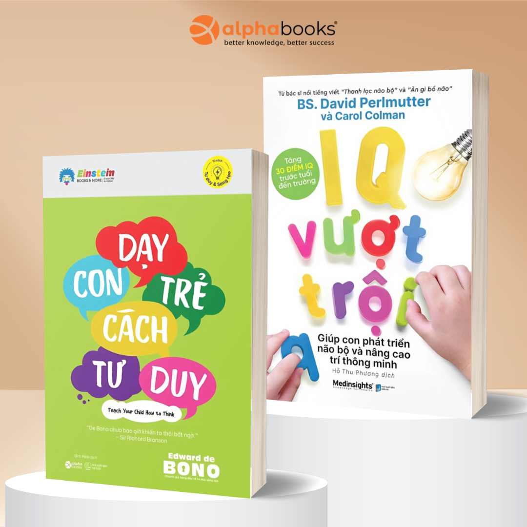 Combo Dạy Con Trẻ Cách Tư Duy + IQ Vượt Trội Giúp Con Phát Triển Não Bộ Và Nâng Cao Trí Thông Minh
