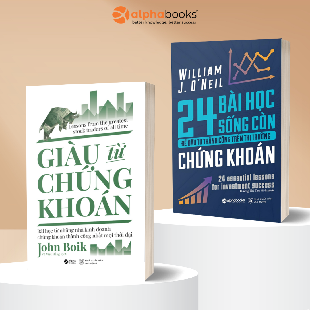 Combo: Giàu Từ Chứng Khoán + 24 Bài Học Sống Còn Để Đầu Tư Thành Công Trên Thị Trường Chứng Khoán