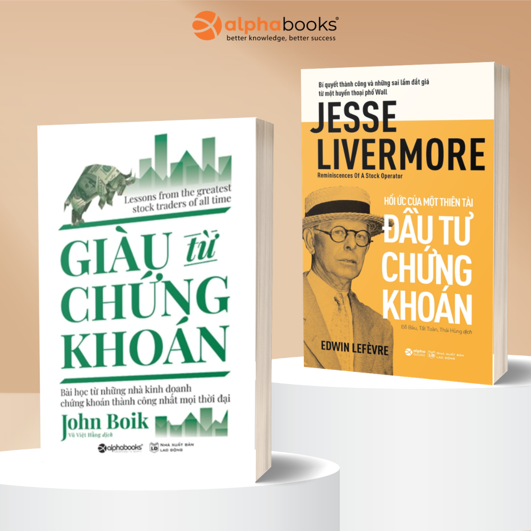 Combo Giàu Từ Chứng Khoán + Hồi Ức Của Một Thiên Tài Đầu Tư Chứng Khoán - Bí quyết thành công và những sai lầm đắt giá từ một huyền thoại Phố Wall