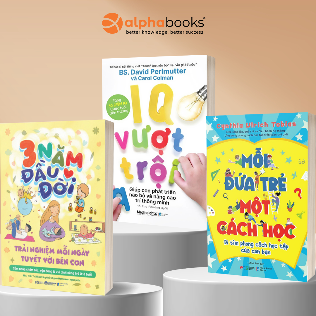 Combo Hiểu Đúng Con – Dạy Đúng Cách: 3 Năm Đầu Đời Trải Nghiệm Mỗi Ngày Tuyệt Vời Bên Con + IQ Vượt Trội Giúp Con Phát Triển Não Bộ Và Nâng Cao Trí Thông Minh + Mỗi Đứa Trẻ Một Cách Học – Đi Tìm Phong Cách Học Tập Của Con Bạn