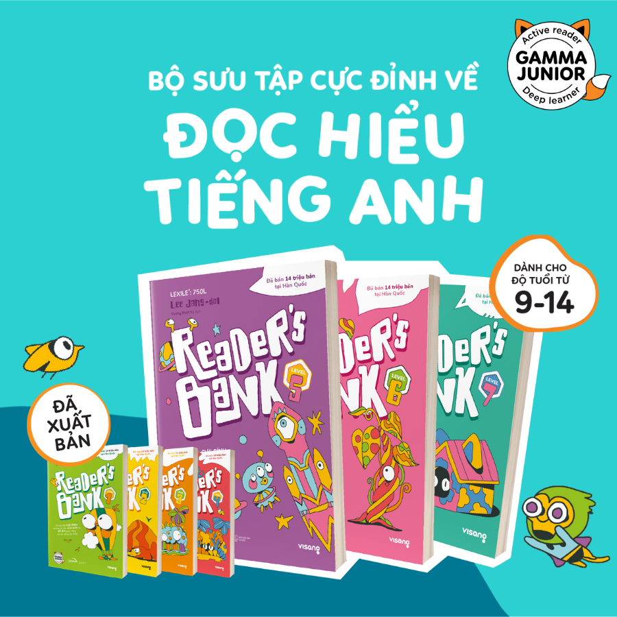 Combo 7 Cuốn Reader's Bank (Level 1 - Level 7)