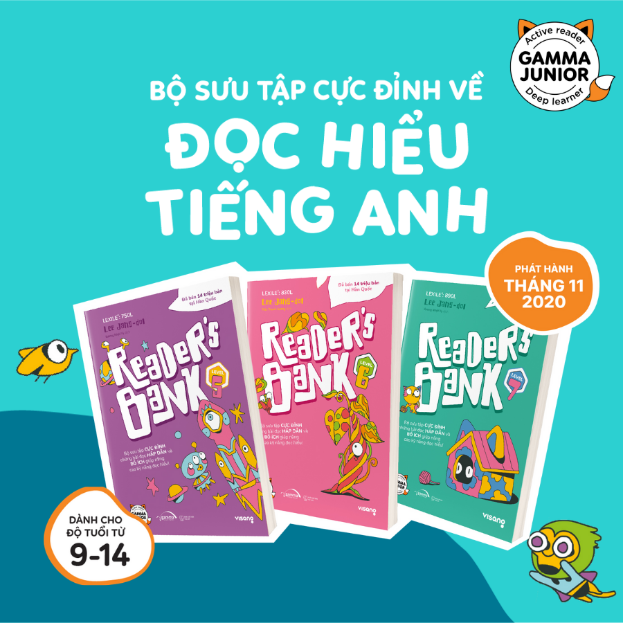 Combo 3 Cuốn Reader's Bank (Level 5 - Level 7)