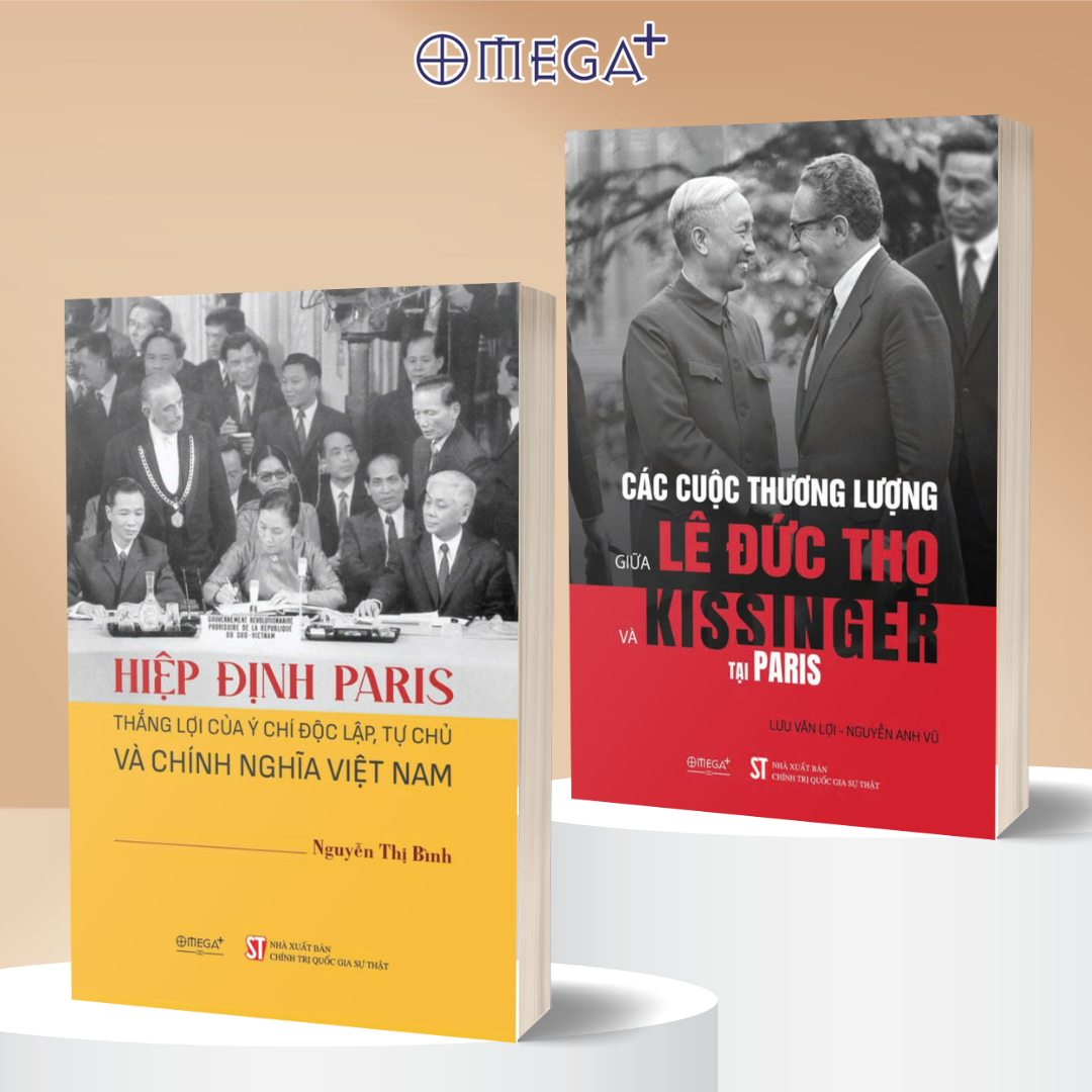 Combo Sách Hiệp Định Paris & Các Cuộc Thương Lượng Lê Đức Thọ - Kissinger ( BÌA MỀM )