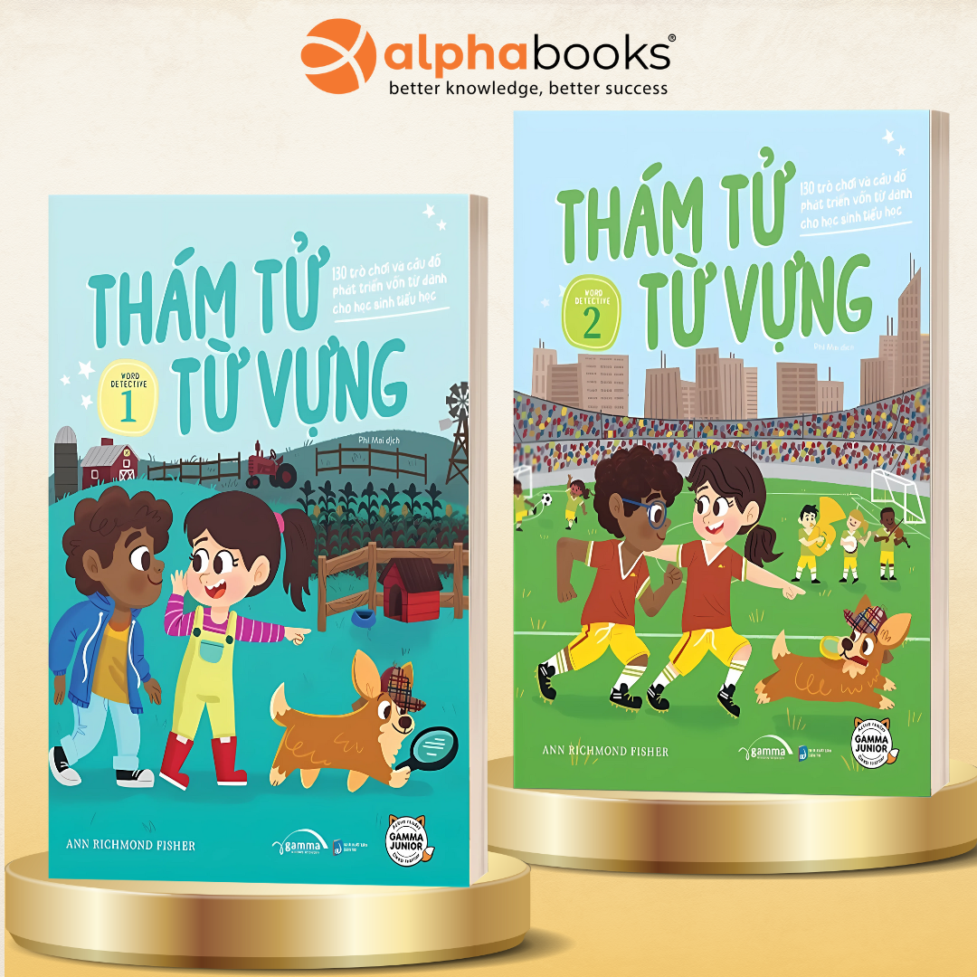 Combo Thám Tử Từ Vựng (2 Cuốn)  - 130 Trò Chơi Và Câu Đố Phát Triển Vốn Từ Cho Học Sinh Tiểu Học