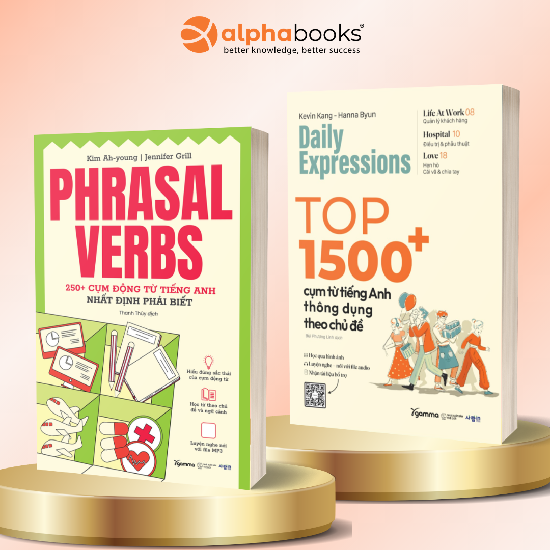 Combo Tiếng Anh Giao Tiếp Thực Chiến: Phrasal Verbs + Daily Expression (Bộ 2 Cuốn)