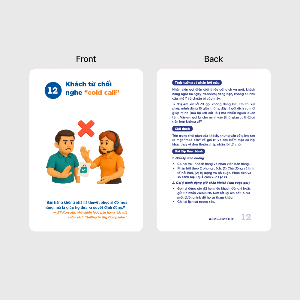 Flashcard Giao Tiếp Với Khách Hàng - 48 tình huống giao tiếp đỉnh cao với khách hàng